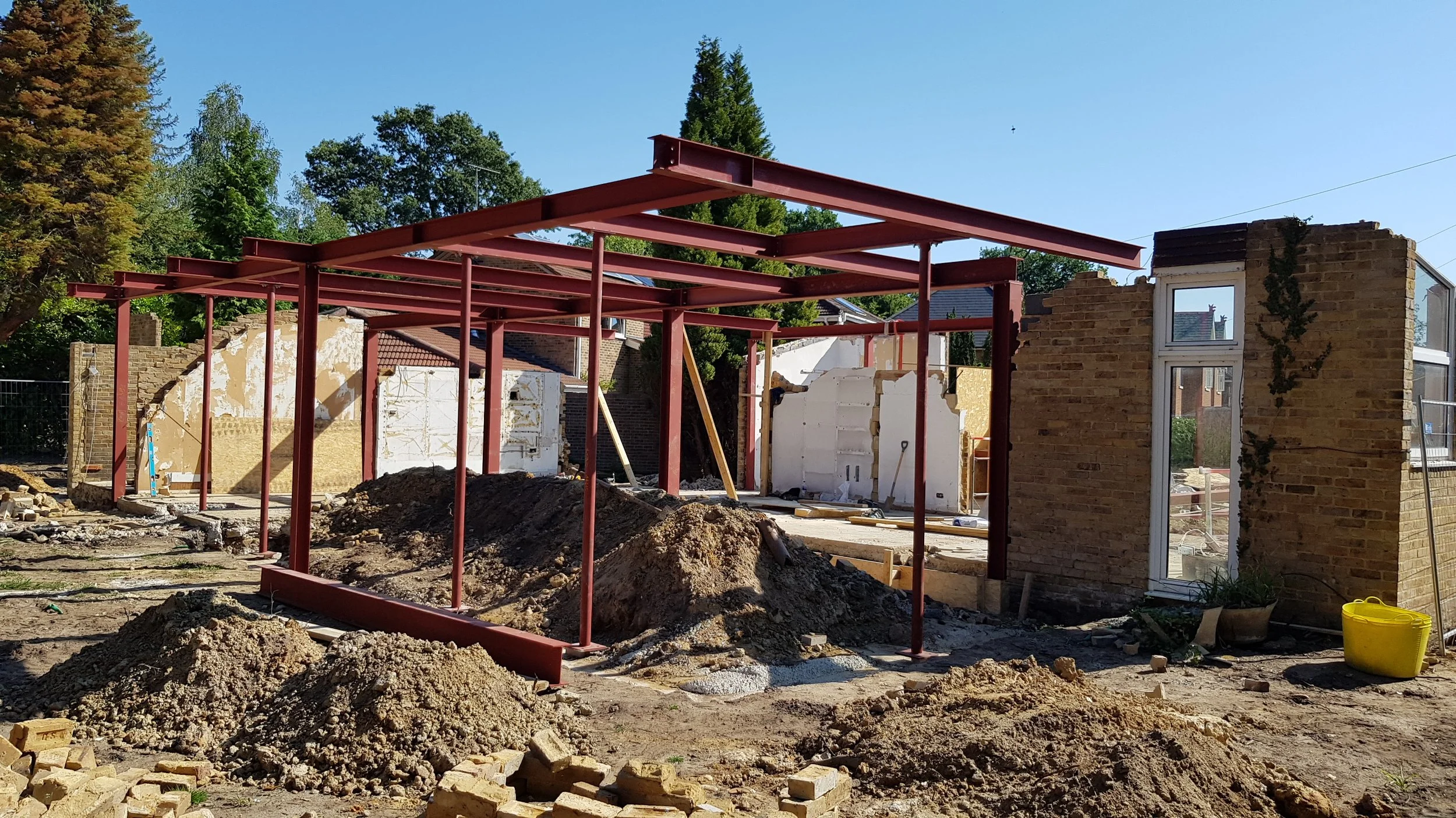 Ground Floor Construction — Luxury Family Residence Walton-on-Thames