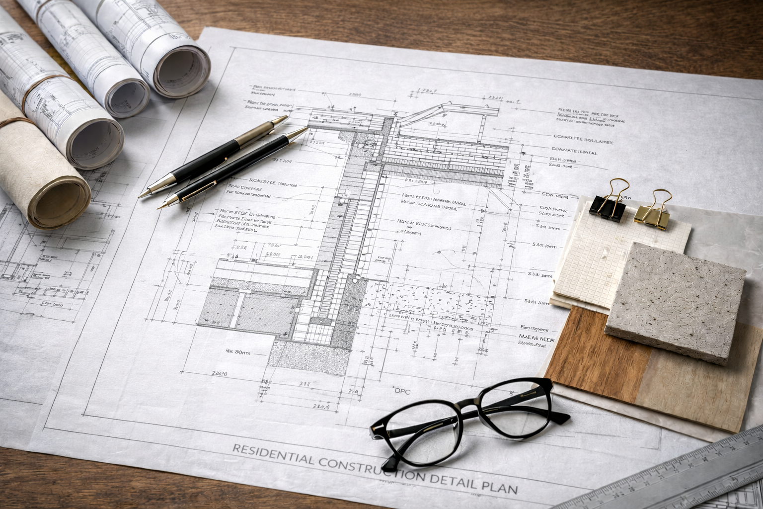 Architectural tender and construction specification in London.