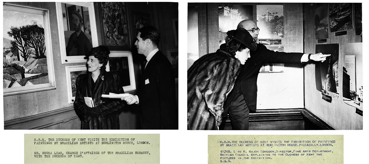 5. H.R.H. The Duchess of Kent visits the Exhibition of Paintings by Brazilian artists at Burlington House, 1944, Royal Academy of Arts.