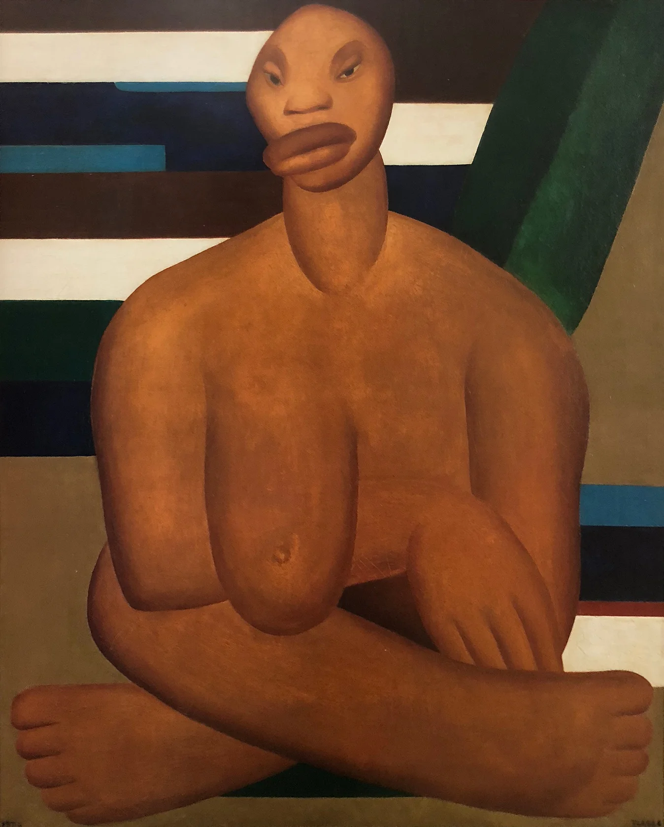 10. A Negra , c. 1923, Tarsila do Amaral, Museu de Arte Contemporânea da Universidade de São Paulo. Tarsila do Amaral: Inventing Modern Art in Brazil , MoMA, 2018, New York.