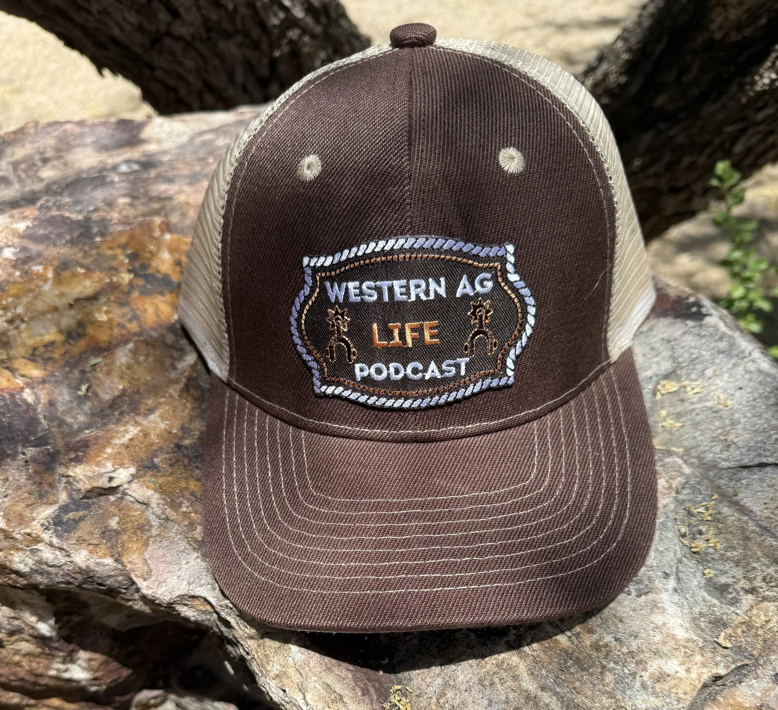 Western Ag Life Cap - brown and tan