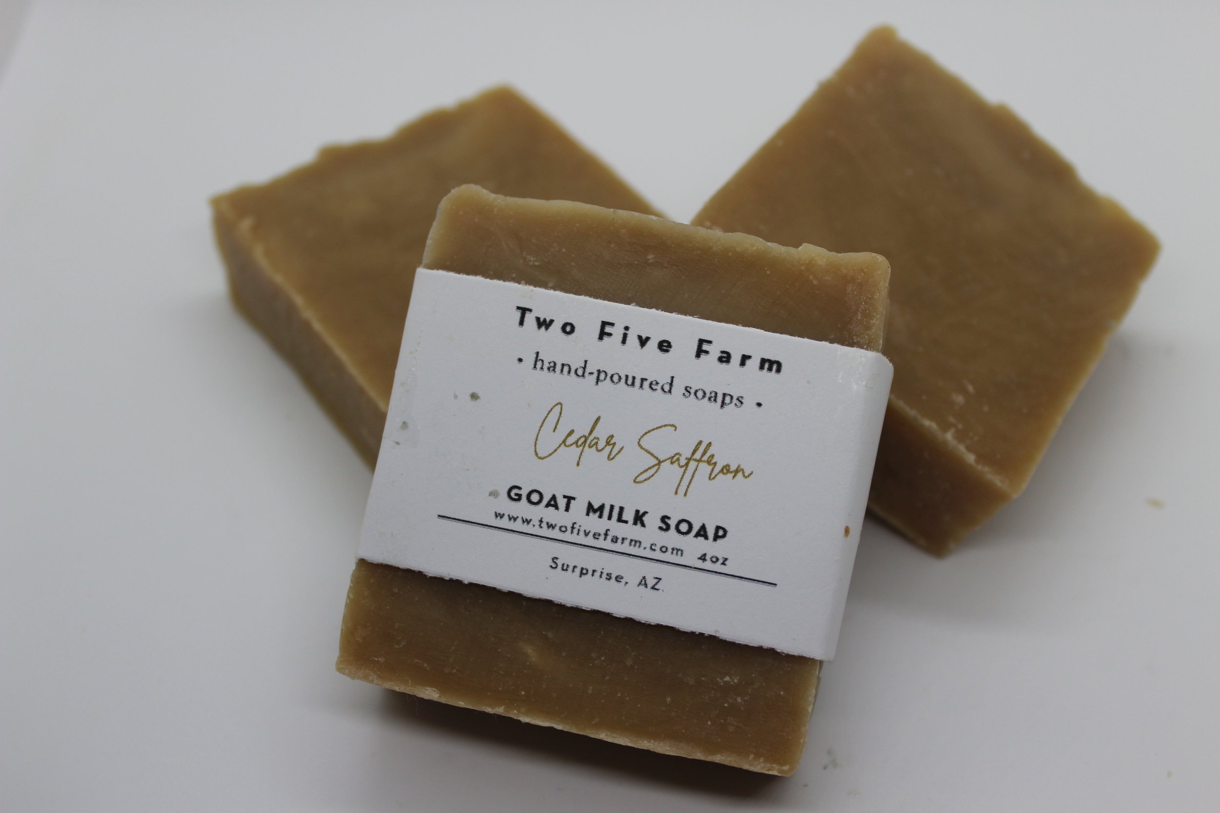 Cedar Saffron Goat Milk Soap