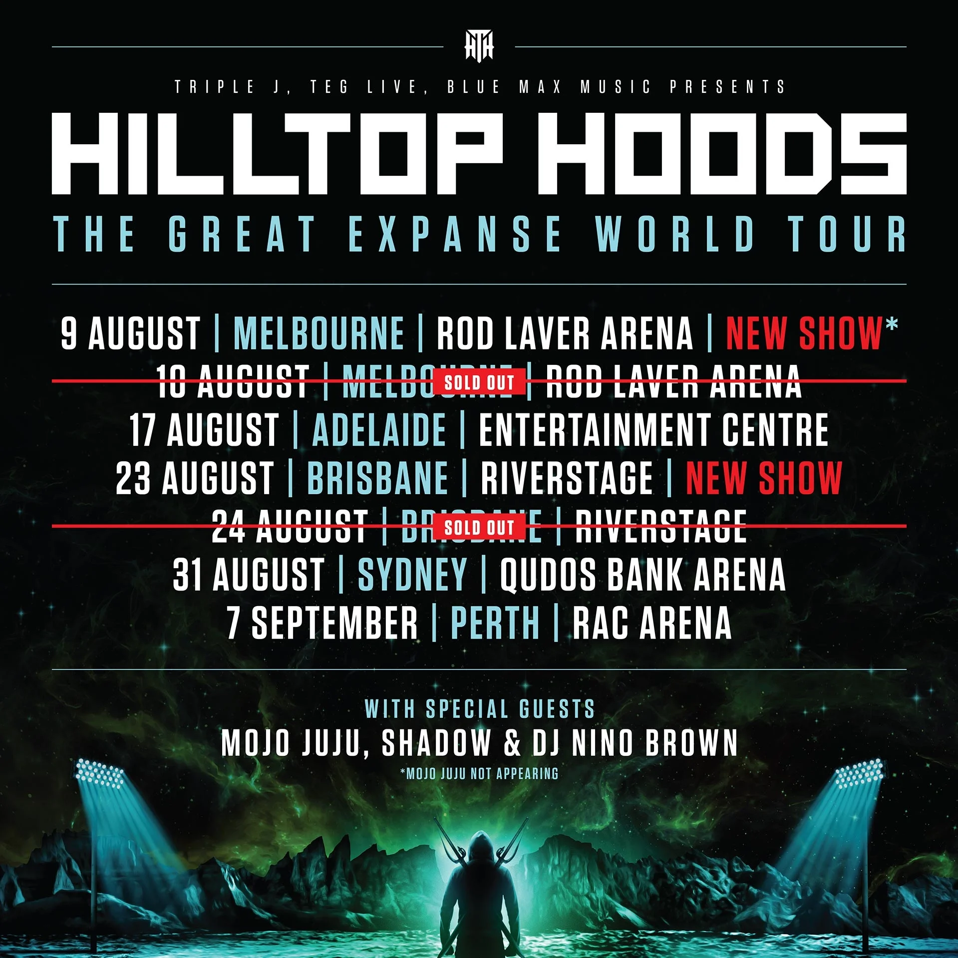 HILLTOP HOODS ANNOUNCE 2ND SHOWS IN MELBOURNE &amp; BRISBANE   ‘THE GREAT EXPANSE WORLD TOUR’ 2019