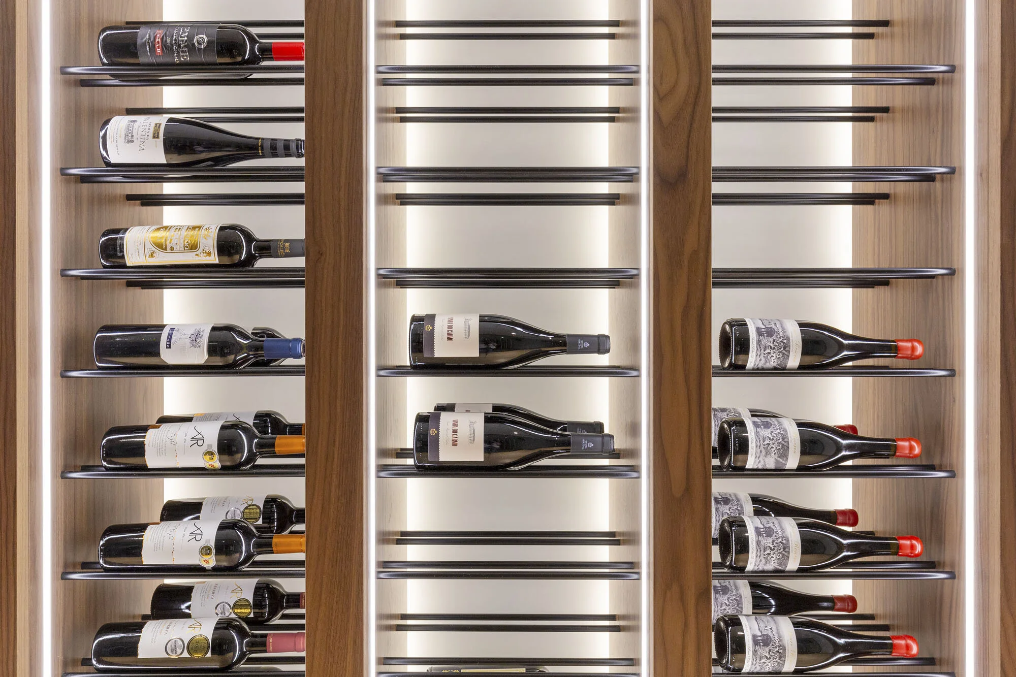 Detail of the wine cellar