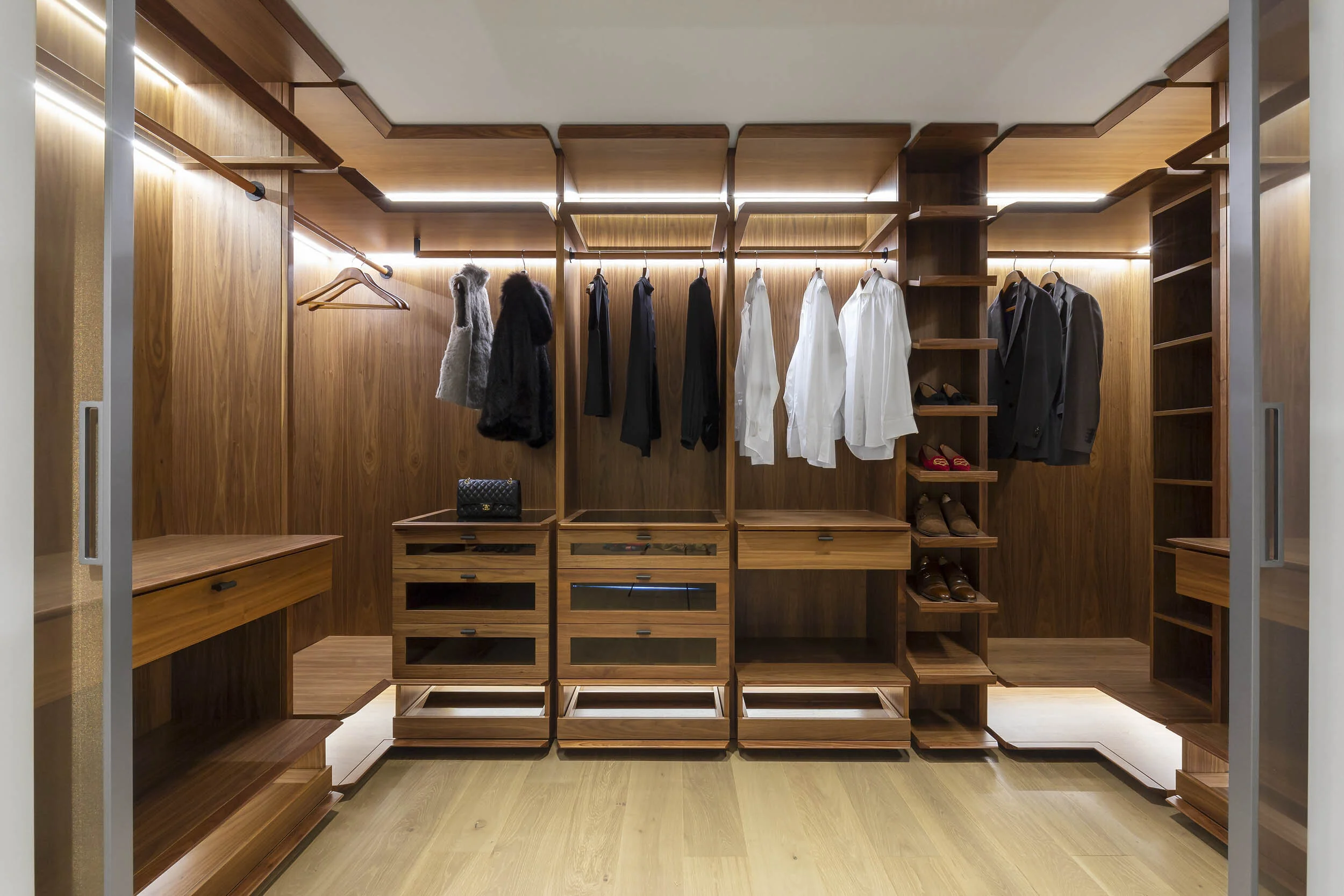 A closet full of storage