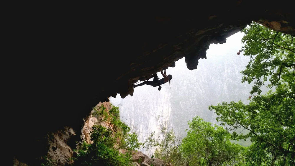 Long-term projects like Nosferatu in the Tecalote Cave opened Sarah Anne's heart to rope climbing. Photo by Kieran Hadley.