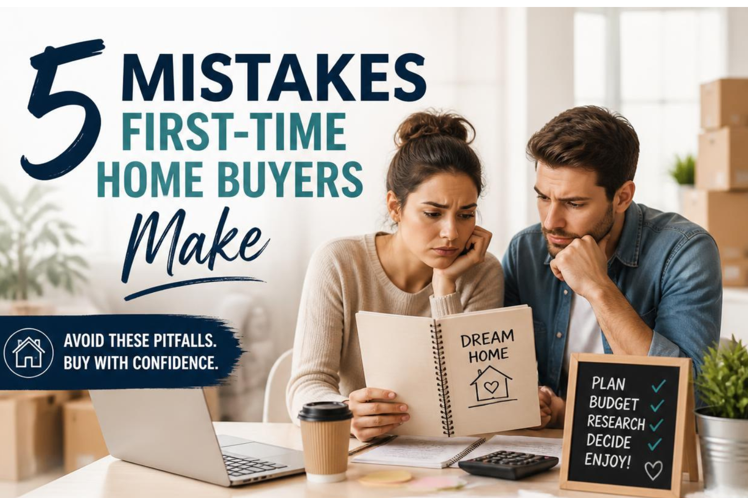 5 Mistakes First-Time Buyers Make and How to Avoid them