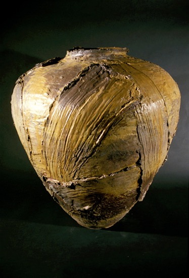 Large Woodfired Jar Form with Symbols - Yale University Gallery of Art