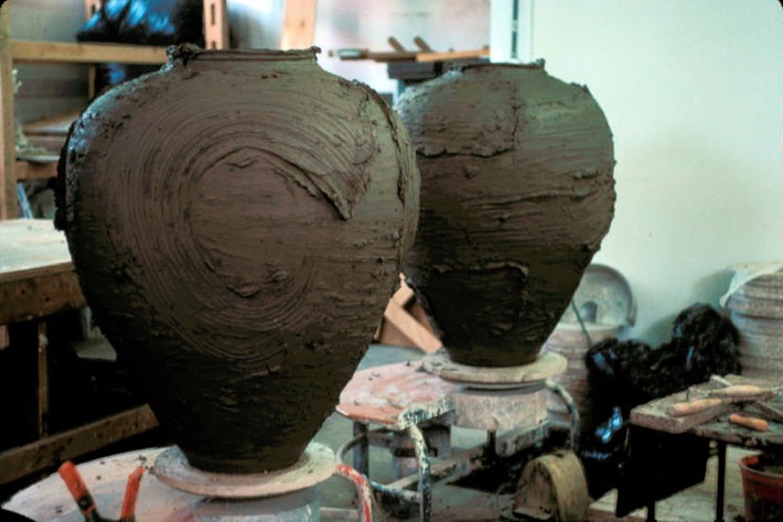 Large Jars with slab additions in studio.jpg