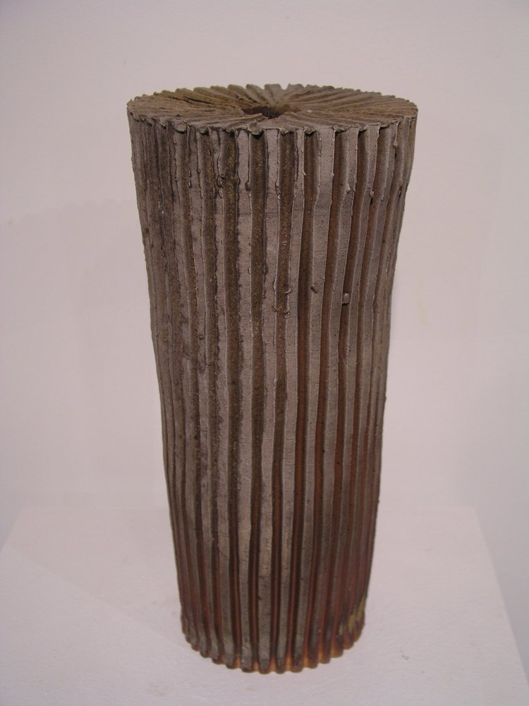 striated vase form