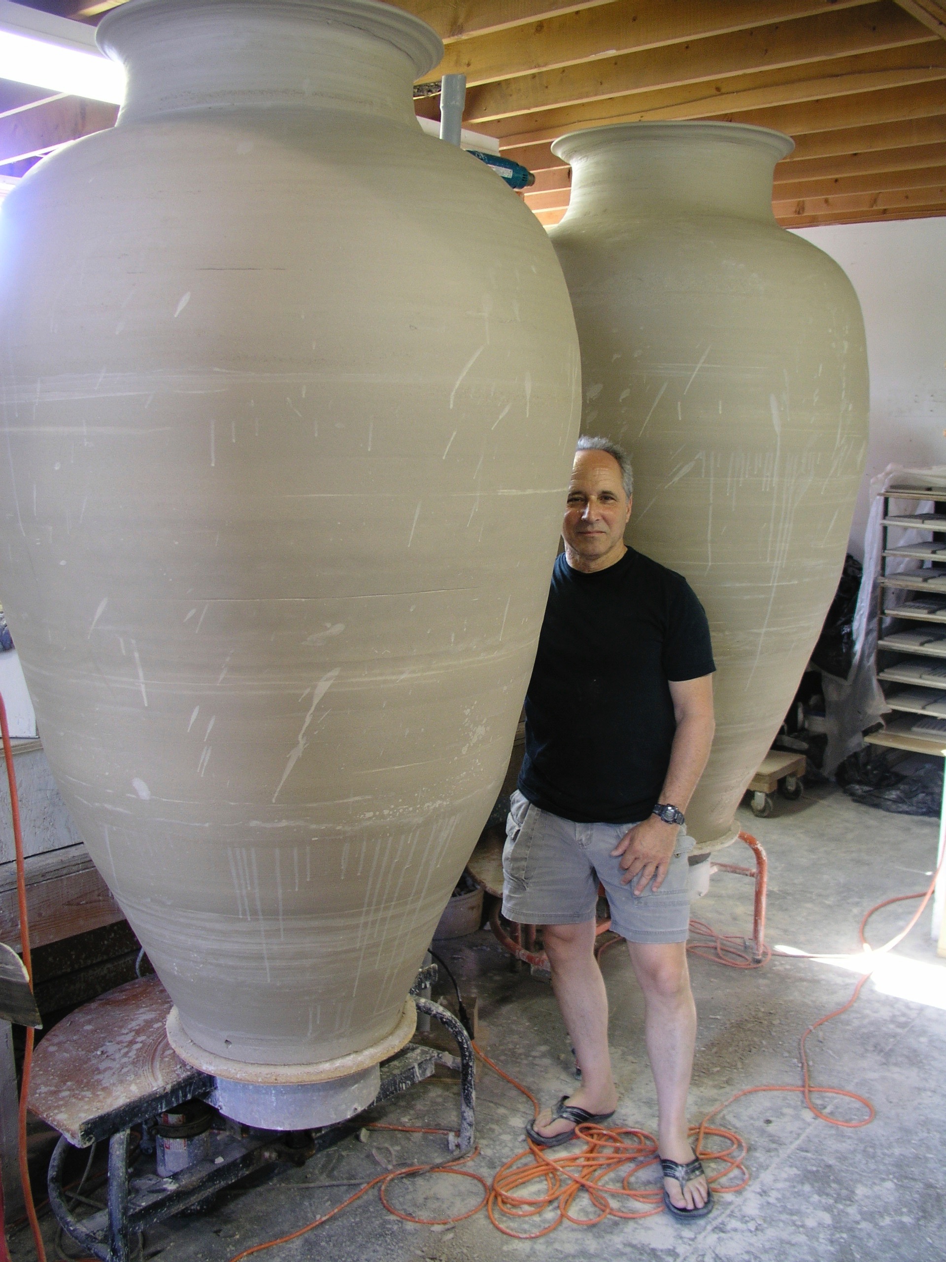Colossal Jars in progress Ancram studio 2015.jpg