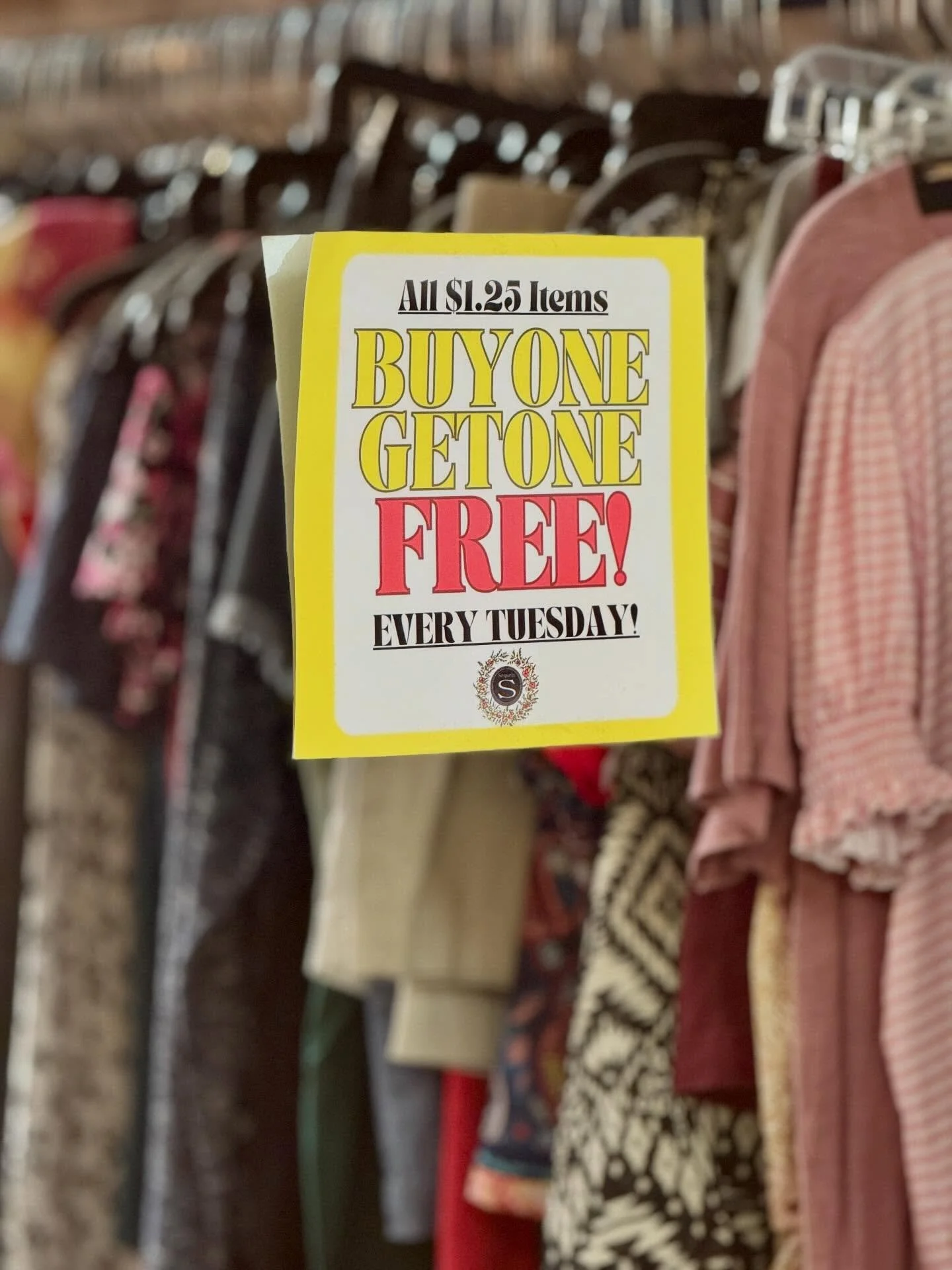 🪩 Tuesday&rsquo;s deal is twice as nice! 😉
Our $1.25 section is BUY ONE, GET ONE FREE &mdash; every Tuesday at Sequels!