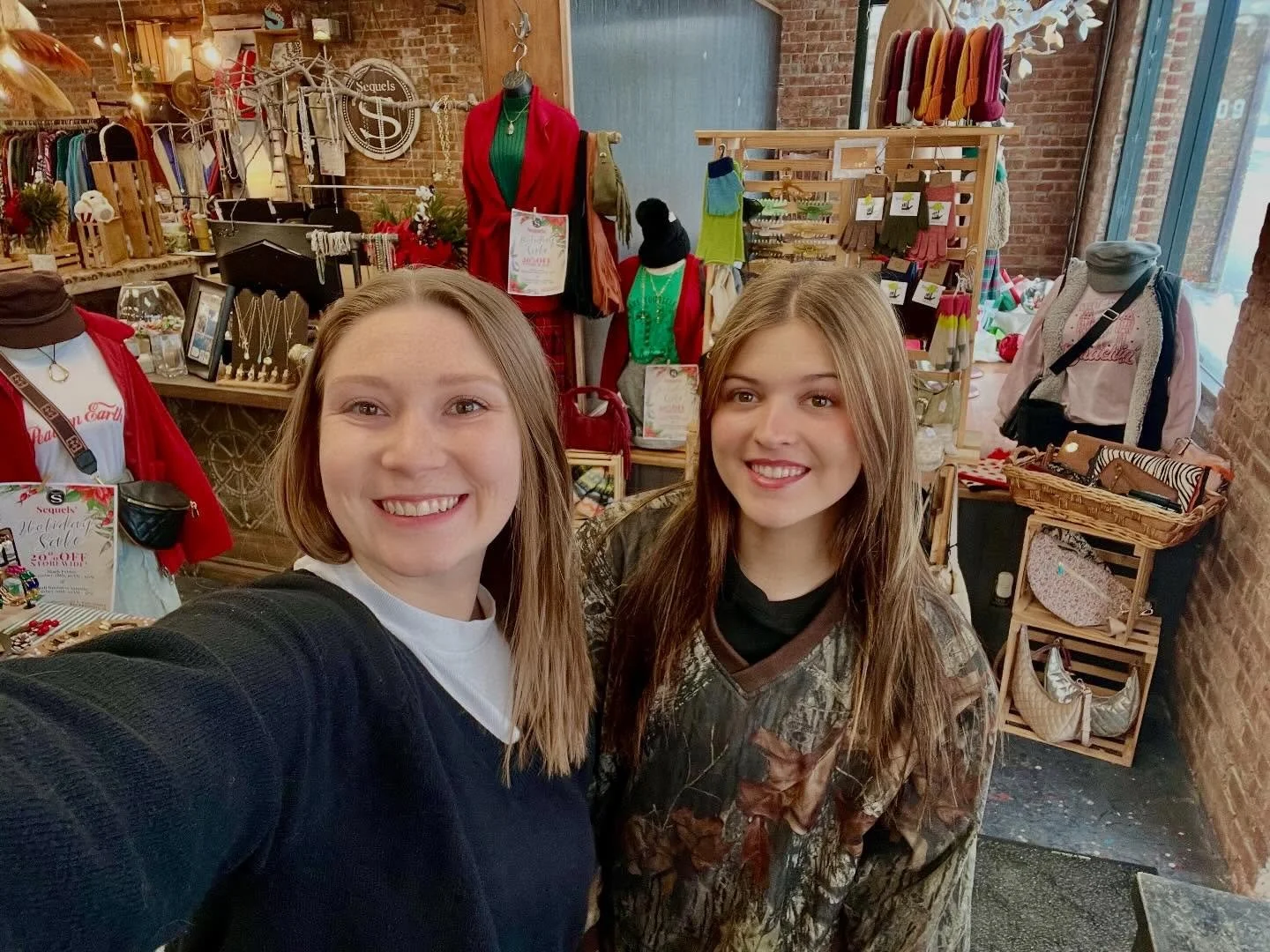 Sequels is your cozy Small Business Saturday destination!❄️🤍

It&rsquo;s a snowy one out there, but we&rsquo;ve got the warmth and the deals to make your trip worthwhile. ⛄ we&rsquo;re here &lsquo;til 5 PM &mdash; stop in for stocking stuffers galor