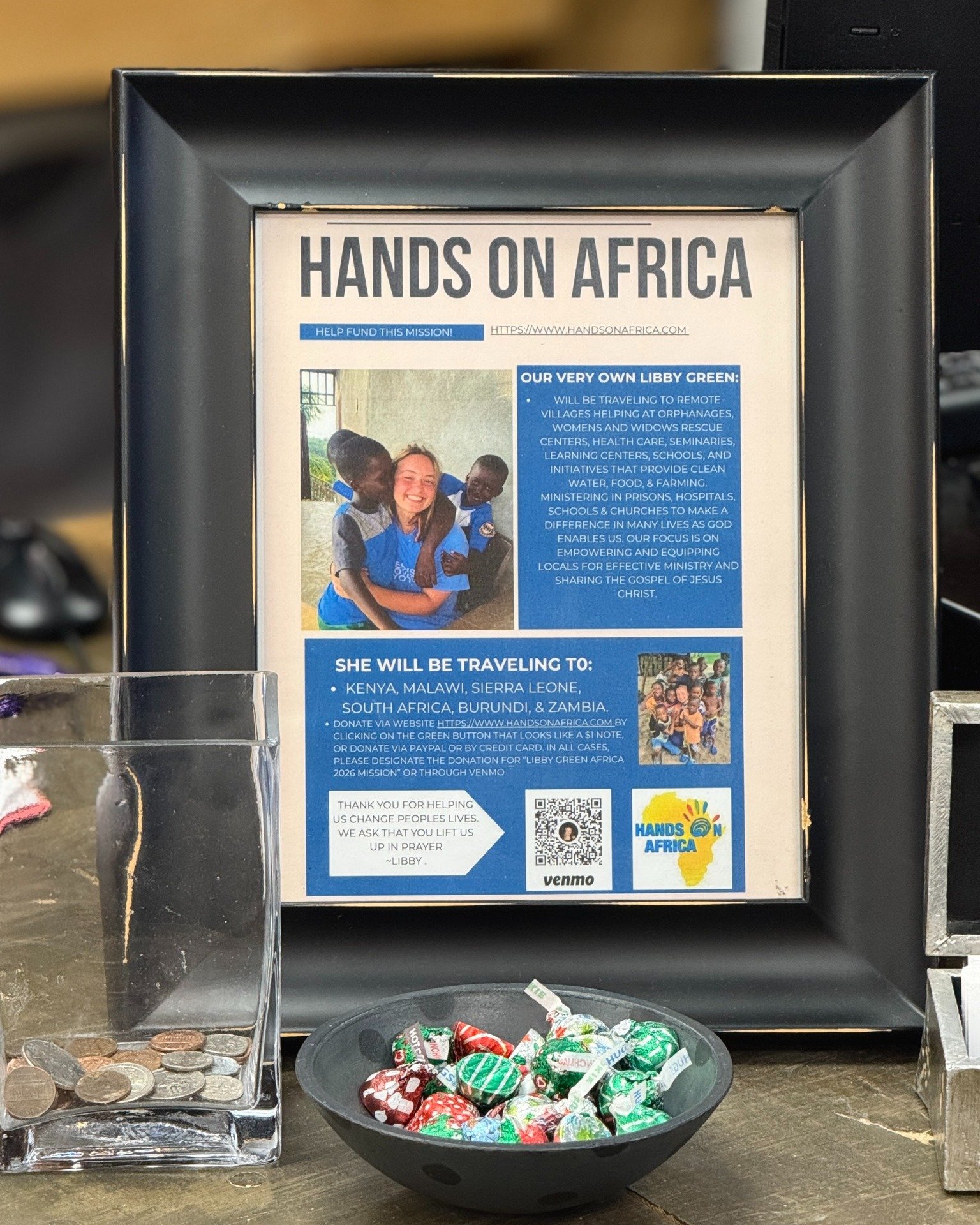 This Giving Tuesday, we&rsquo;re celebrating our very own Libby as she prepares to serve with Hands On Africa &mdash; bringing clean water, education, care, and the love of Jesus to communities across the continent. 💛🌍
Let&rsquo;s rally around her 