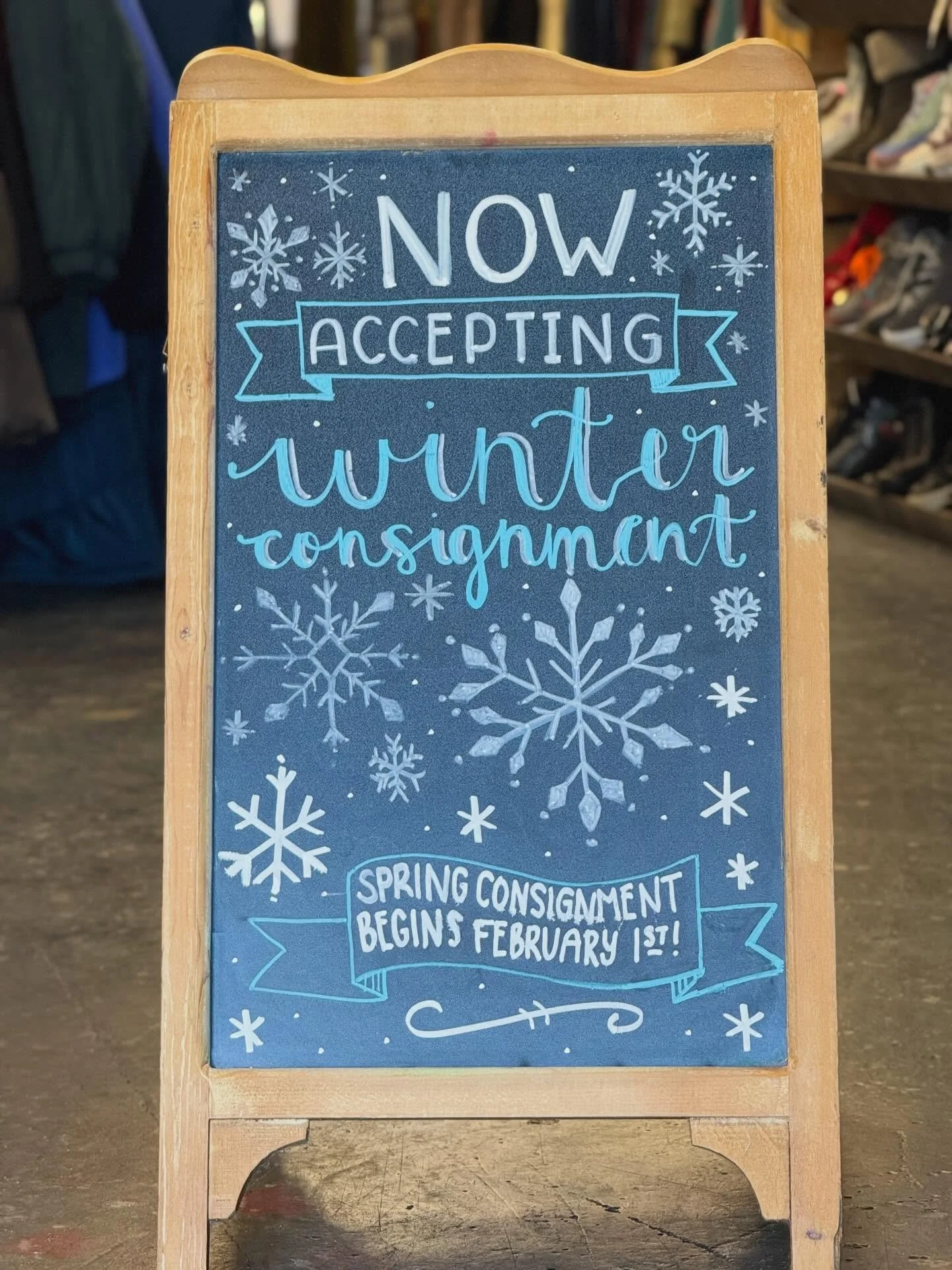 ❄️➡️🌸 Seasonal switch incoming!

This is the LAST WEEK we&rsquo;ll be accepting WINTER consignments. Starting in February, we&rsquo;ll be welcoming spring consignment🌷🌼

You can bring in up to 15 items per day &mdash; now&rsquo;s the perfect time 