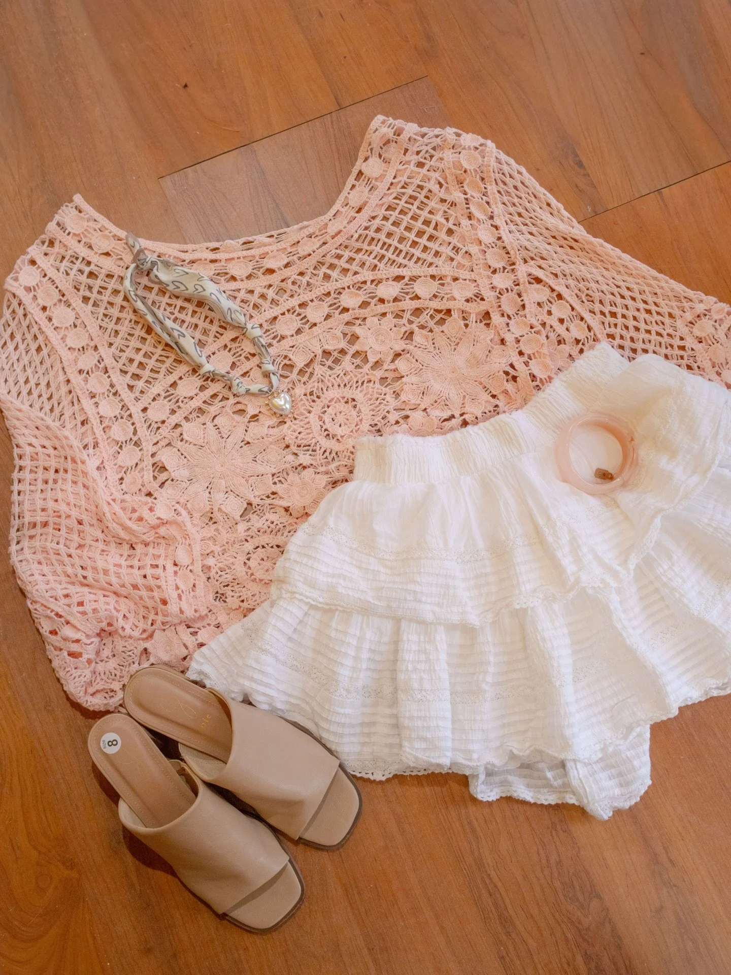 We have all the light layers for the season ahead!🌸

We get new consignment daily! Come check out what&rsquo;s in stores today!

Outfit Details✨
&bull;Top (large)-$18.99
&bull;Skirt (medium)-$14.99
&bull;Bracelet-$15
&bull;Necklace-$15
&bull;Shoes (