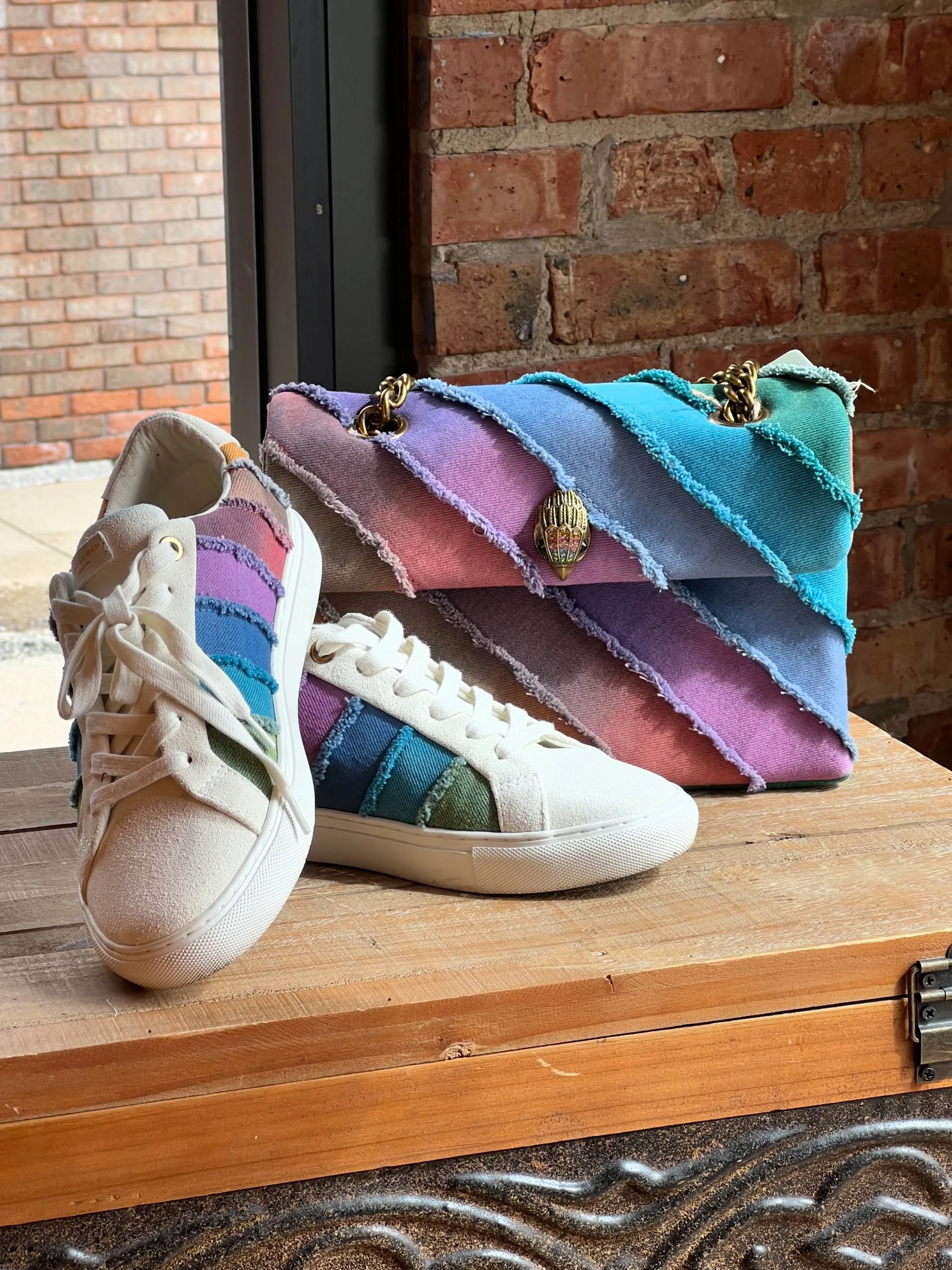 Looking for a pop of color?✨

We&rsquo;ve got just the thing! These Kurt Geiger matching shoes and bag might just become your newest favorite. Perfect for adding a fun statement to any outfit! Come stop by or give us a call to purchase over the phone