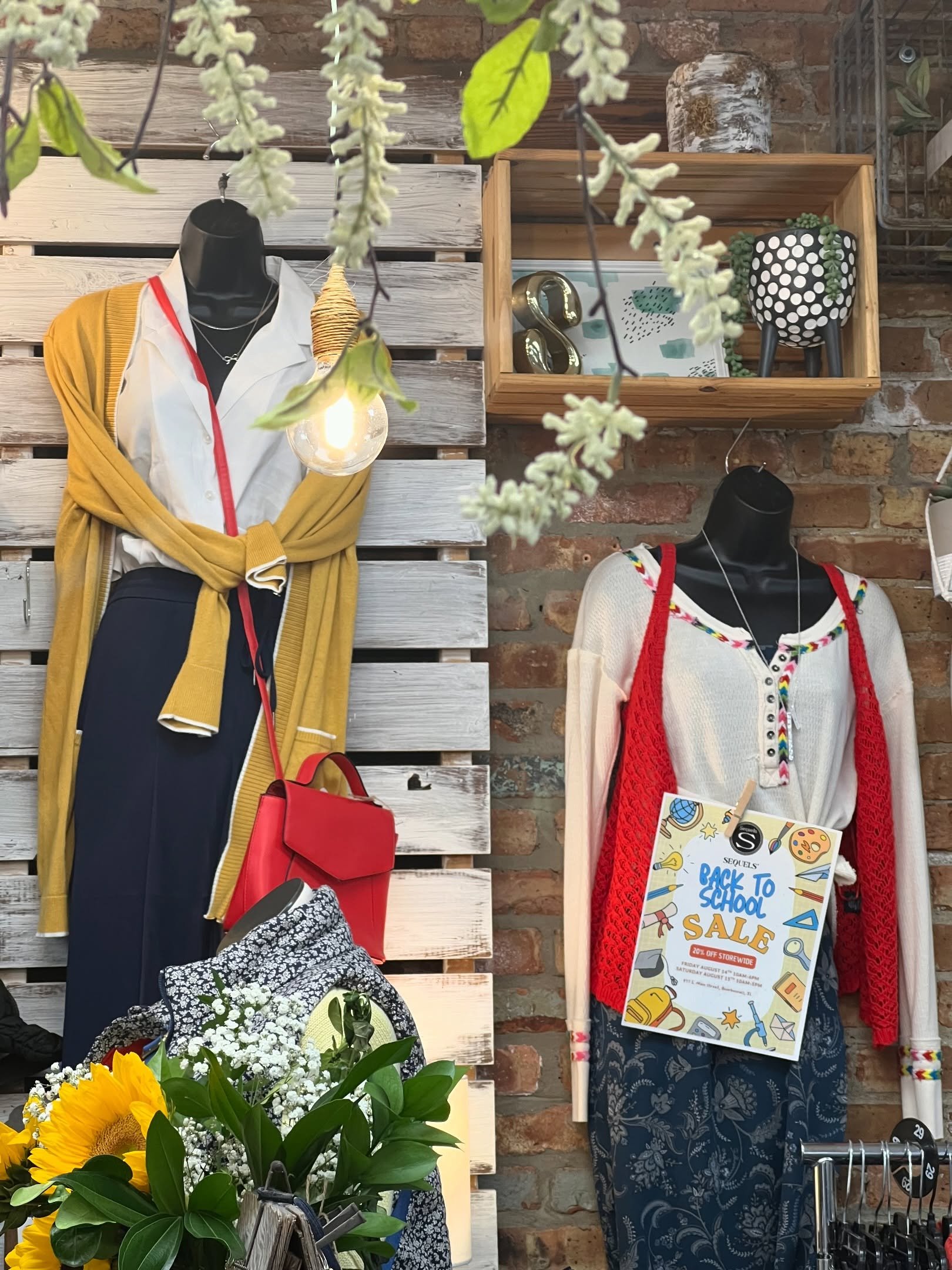 Back-to-School Mannequins are dressed and ready to go!🙌🍎

Our sale starts TODAY! Make sure to come get your 20% OFF back to school wear! We can&rsquo;t wait to see you!