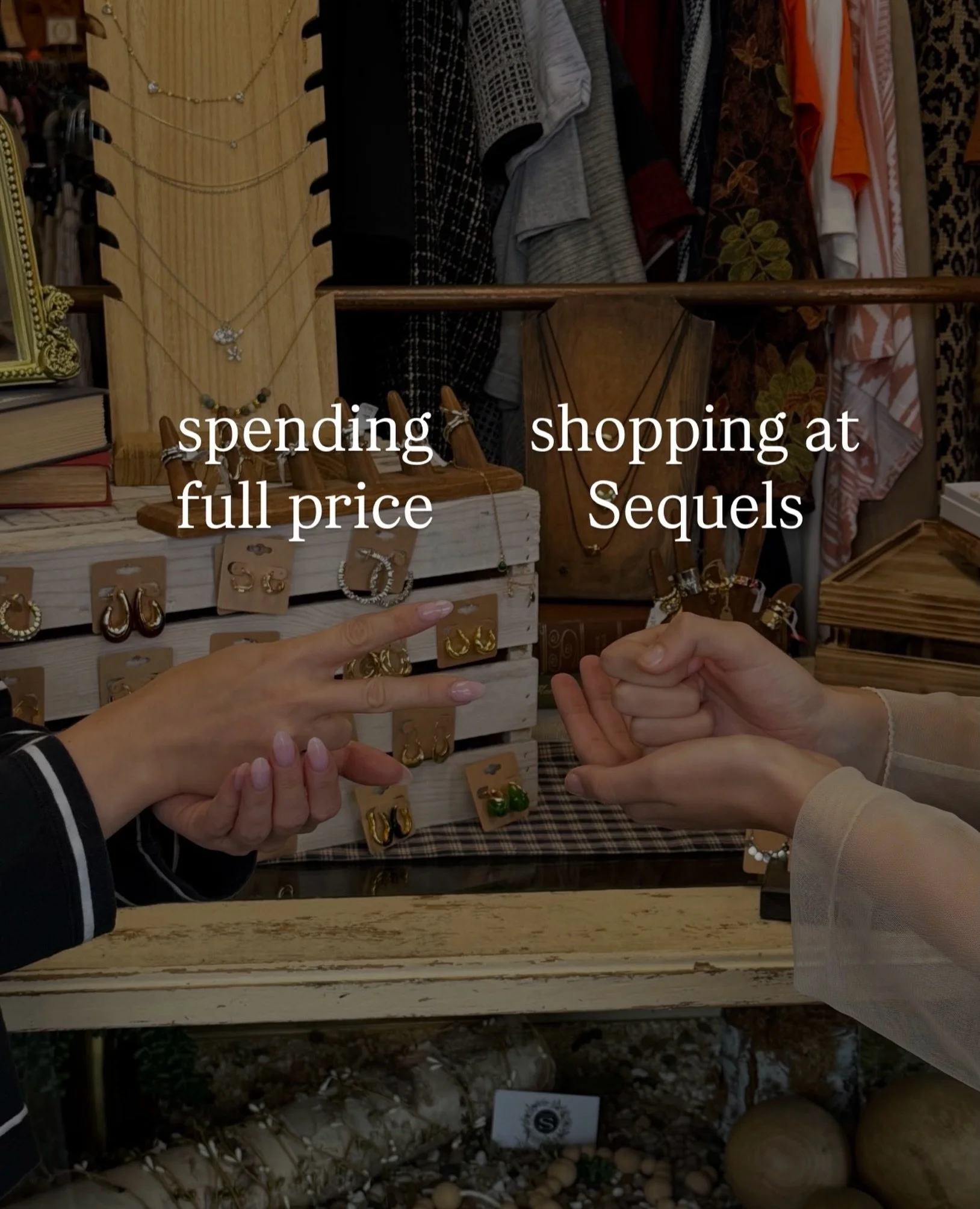 POV: you found the cutest pieces at Sequels without paying full price. 🛍️

Why spend more when you can shop secondhand, find unique pieces, and save while you&rsquo;re at it? Come spend your Saturday with us!🫶🏻