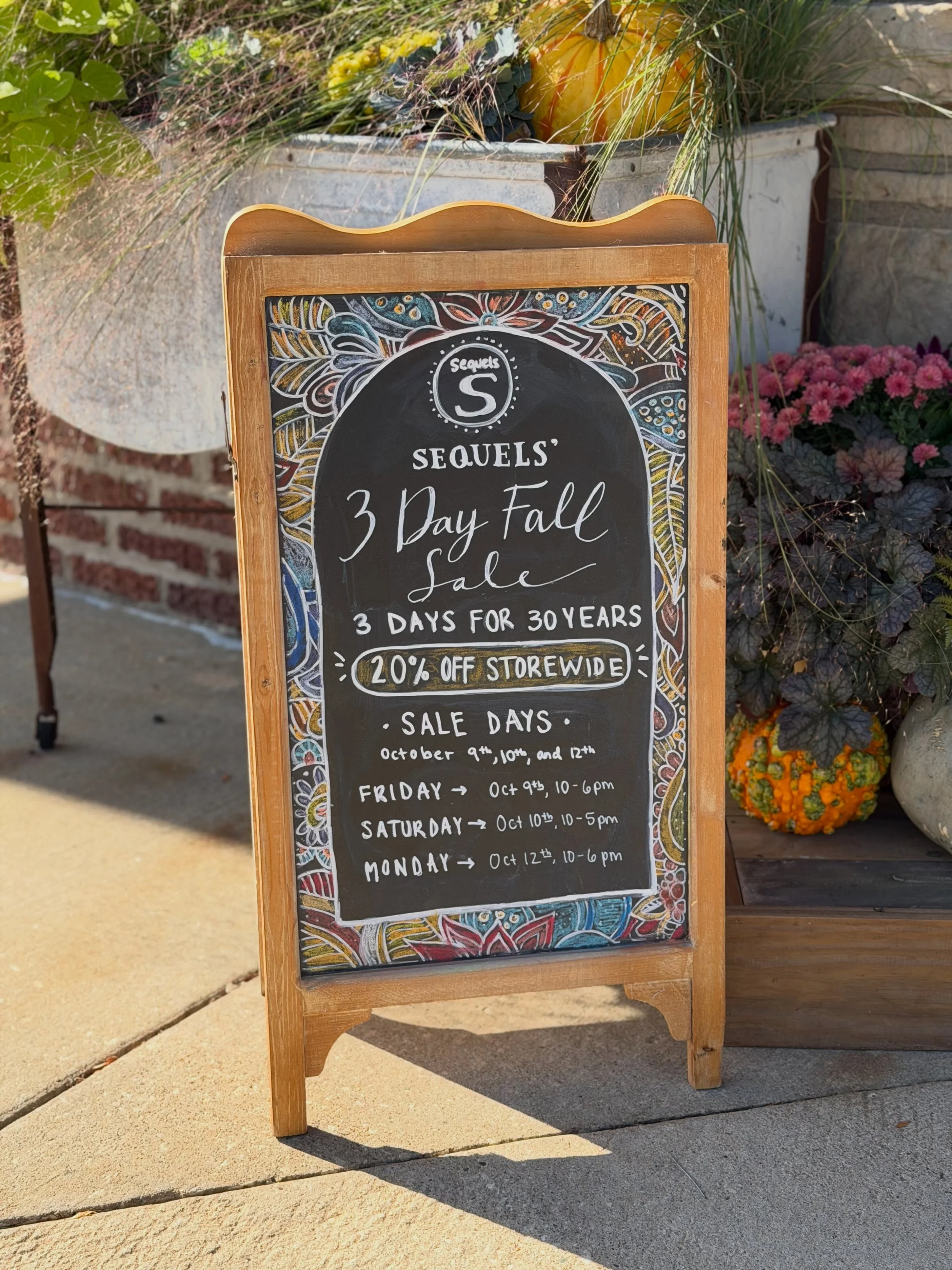 Day 3 of our FALL SALE!!🍁🍂

We have one day left of our 20% OFF STOREWIDE sale!! Make sure to stop in if you haven&rsquo;t already and celebrate 30 YEARS with us!
