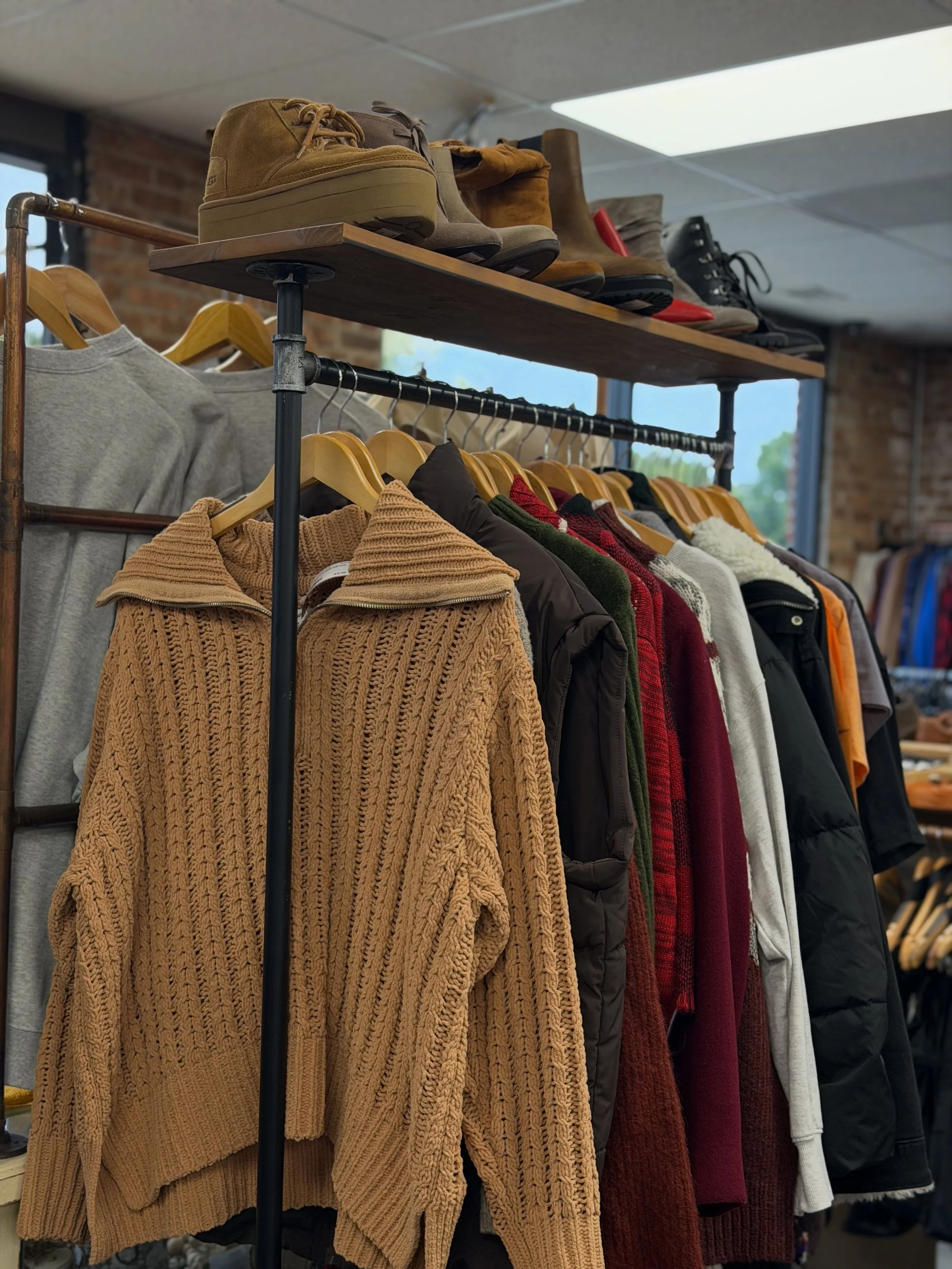 Our seasonal rack is getting a little bit of everything! 🍂🎃

We now have early winter finds + Halloween favorites ready to shop. Whether you&rsquo;re looking for something spooky or getting a head start on the colder months, come take a look! 🛍️