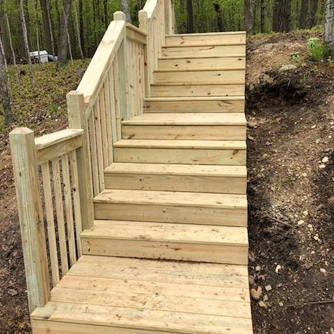 Stairs and  handrail  completed to floating pier #diehardprojects
