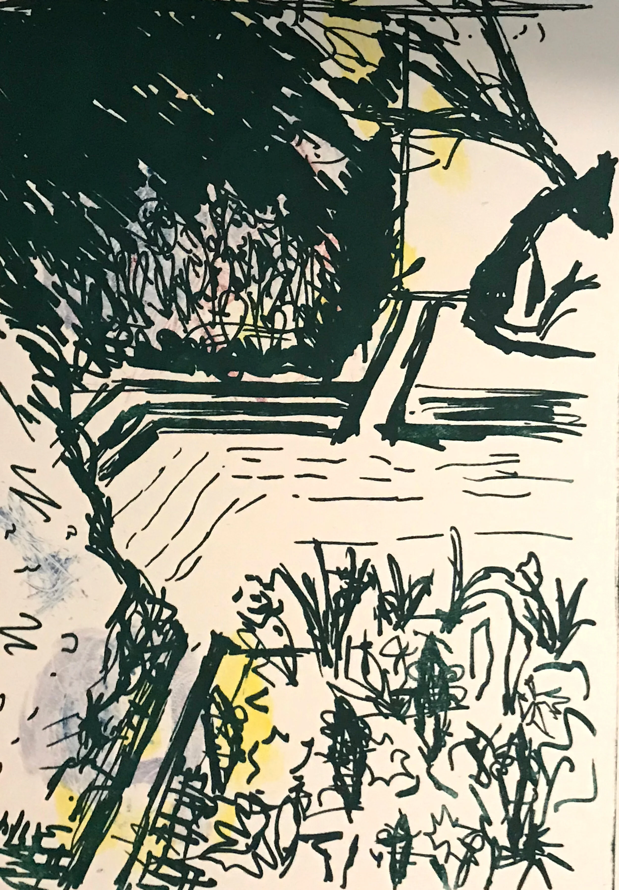 First inked impression from the Vellum (Pronto) Plate