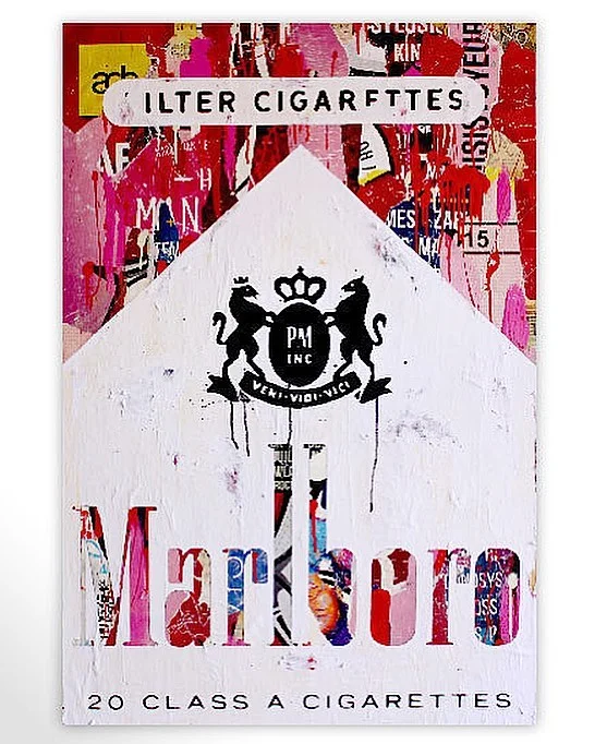Marlboro: A pop art collection created from torn city posters by Michiel Folkers
&bull;
To find out more information on this piece: DM or
📥codyfranklin@robertkiddgallery.com