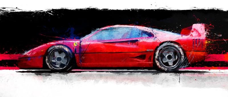 Ferrari 1987 F40 Side