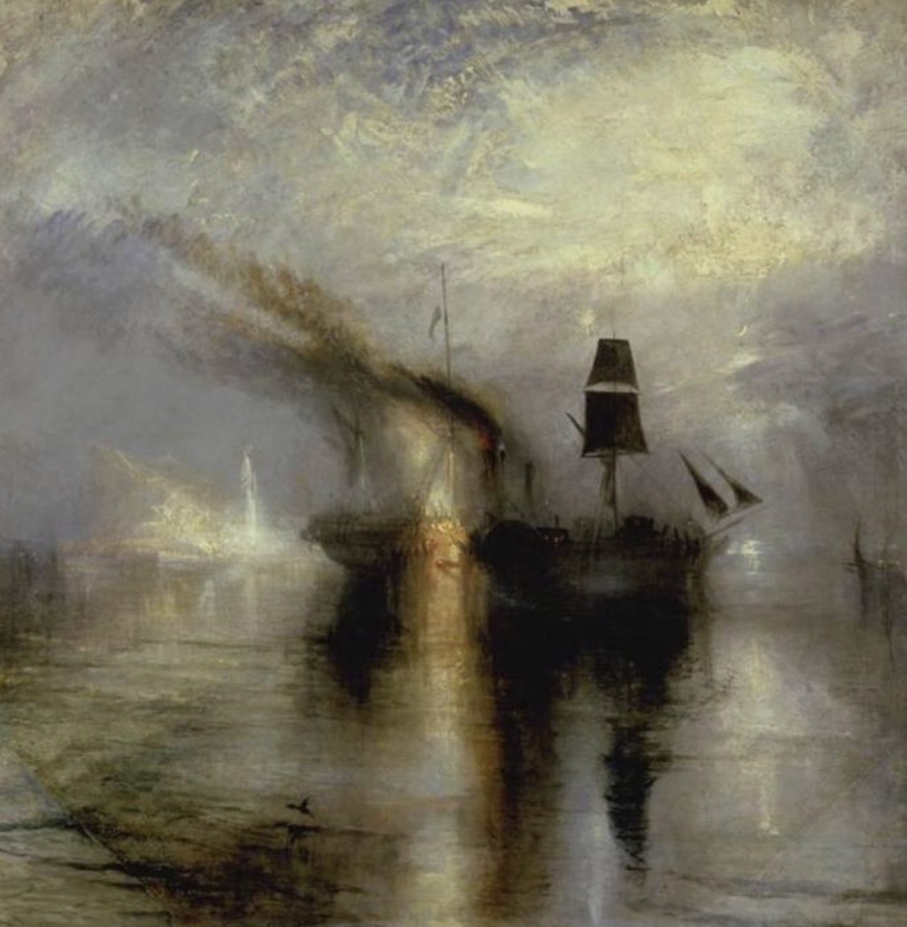 Peace – Burial at Sea is an oil painting on canvas by the English Romantic artist J. M. W. Turner, first exhibited in 1842.