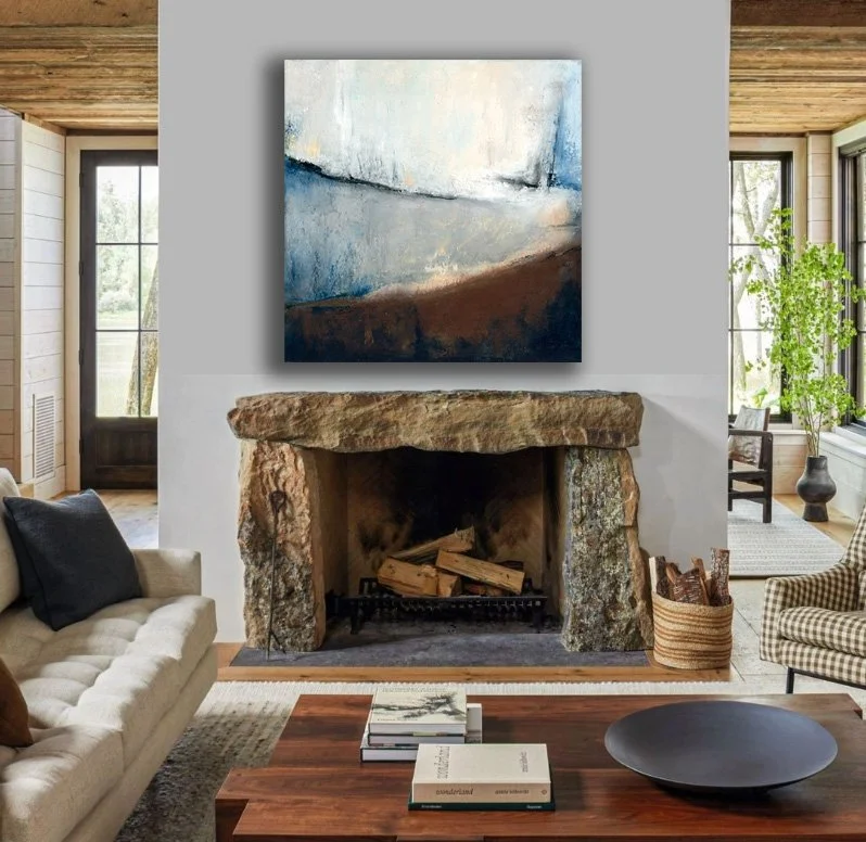 "Out of Line" on the big rock fireplace