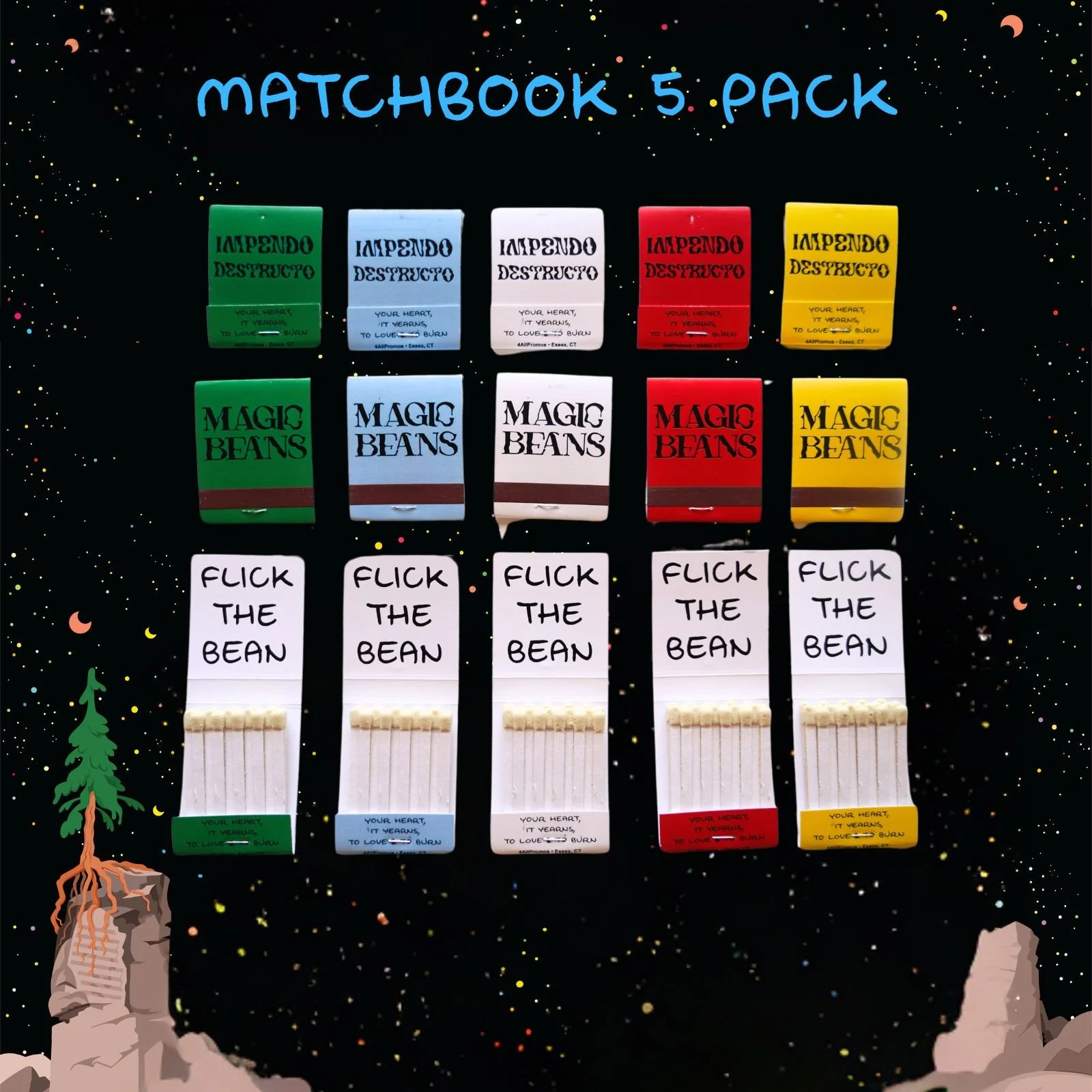 Impendo Matchbooks x5