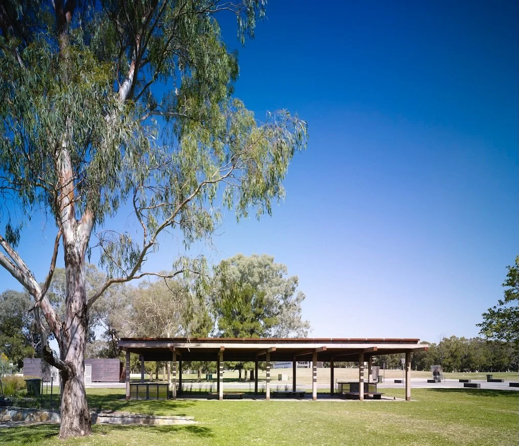 details, details, details&hellip;

Located on Ngunawal land between the National Library of Australia and Questacon, the barbeque shelter provides shaded refuge within the Humanities and Science Campus Place, designed in collaboration with @smm.austr