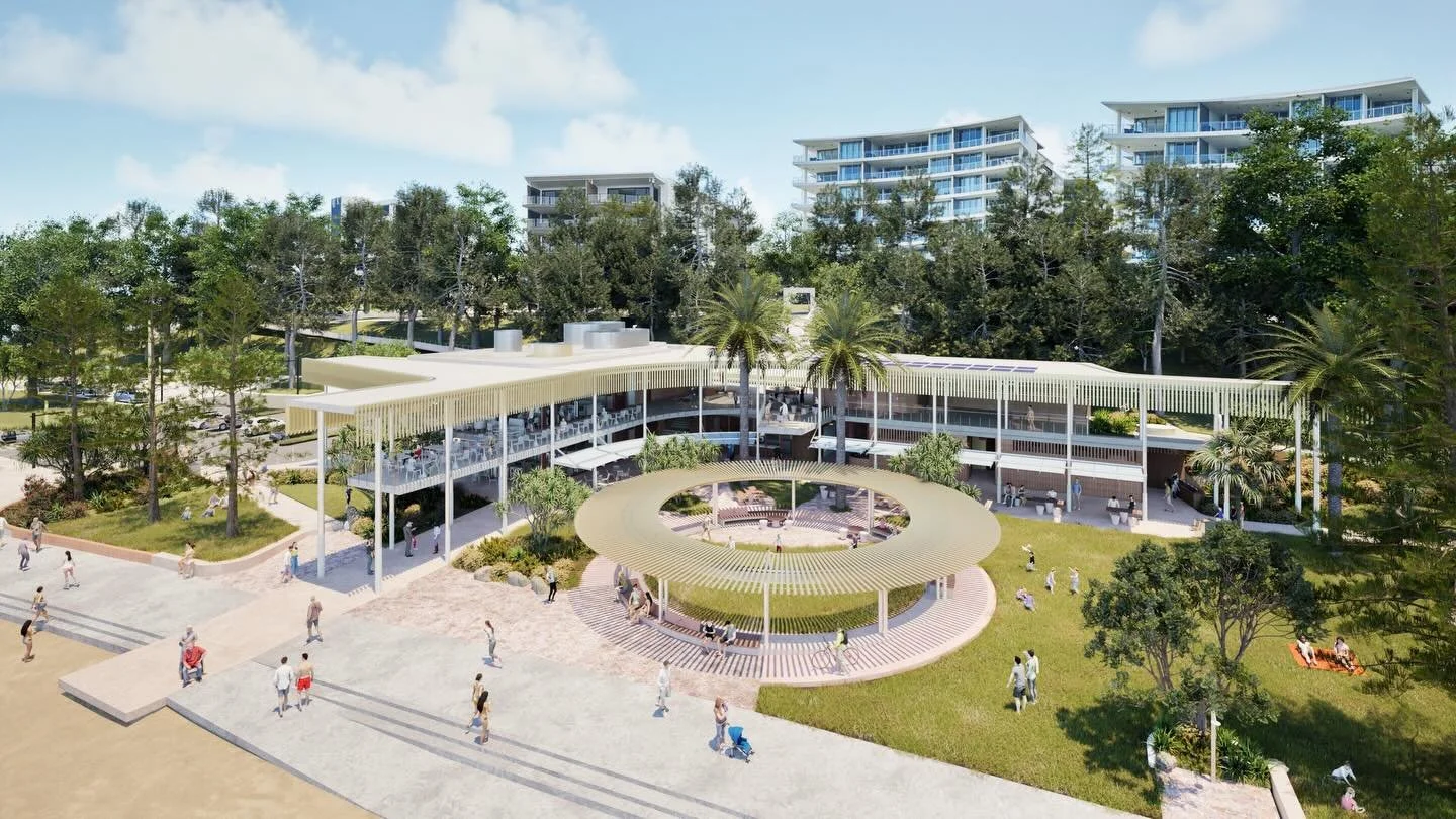 Exciting to see site establishment commencing this week at Suttons Beach via our live webcam.

Located on Ningy-Ningy and Gubbi-Gubbi Country, Suttons Beach Pavilion will act as a new social hub for the Redcliffe community, providing food and beverag