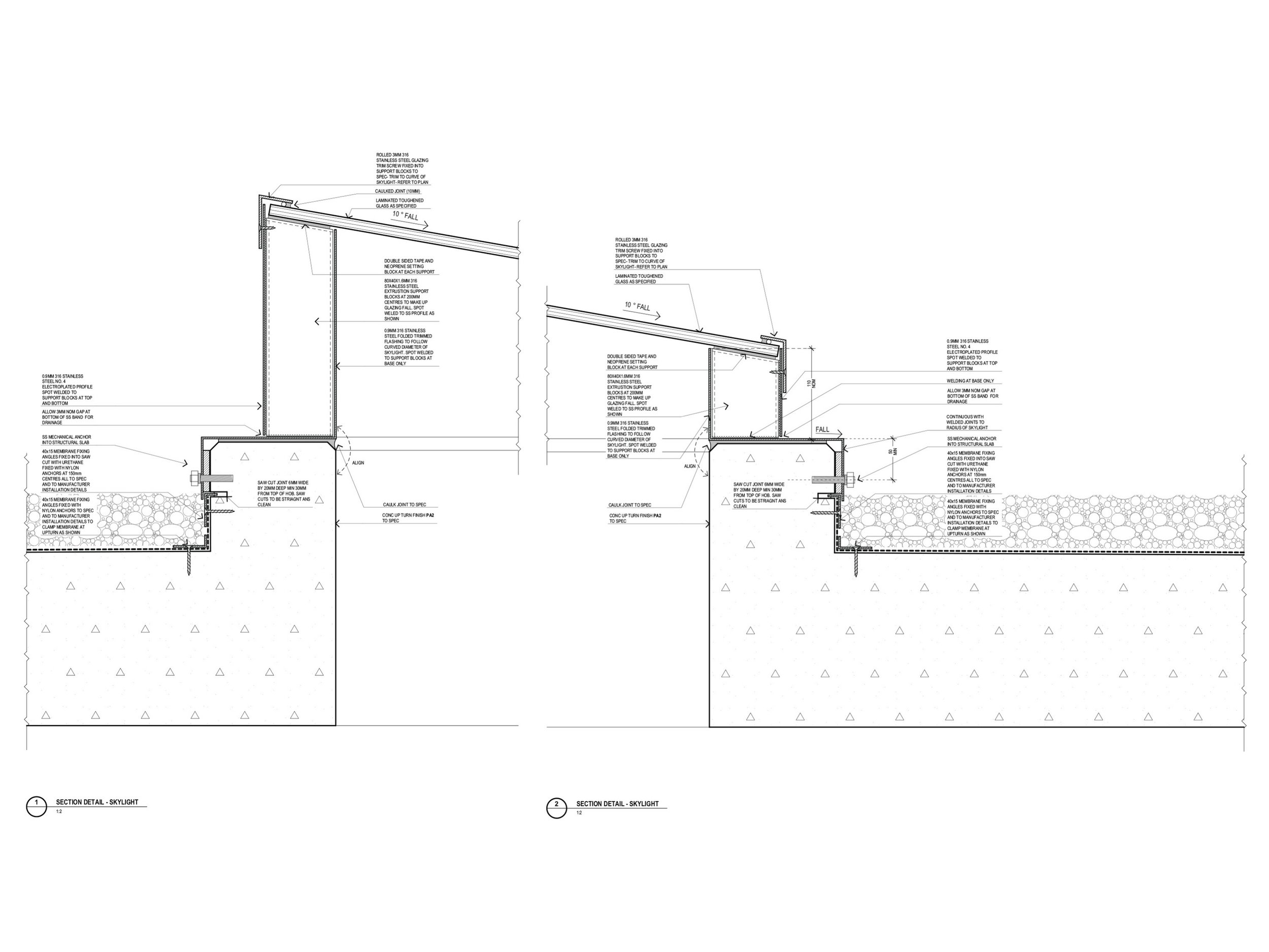 details, details, details&hellip;

Located on Gadigal Country, the Mahon Pool Amenities building perches atop the sandstone cliffside at Maroubra, with views to the ocean pool below and coastline.

From above, a series of circular skylights punctuate