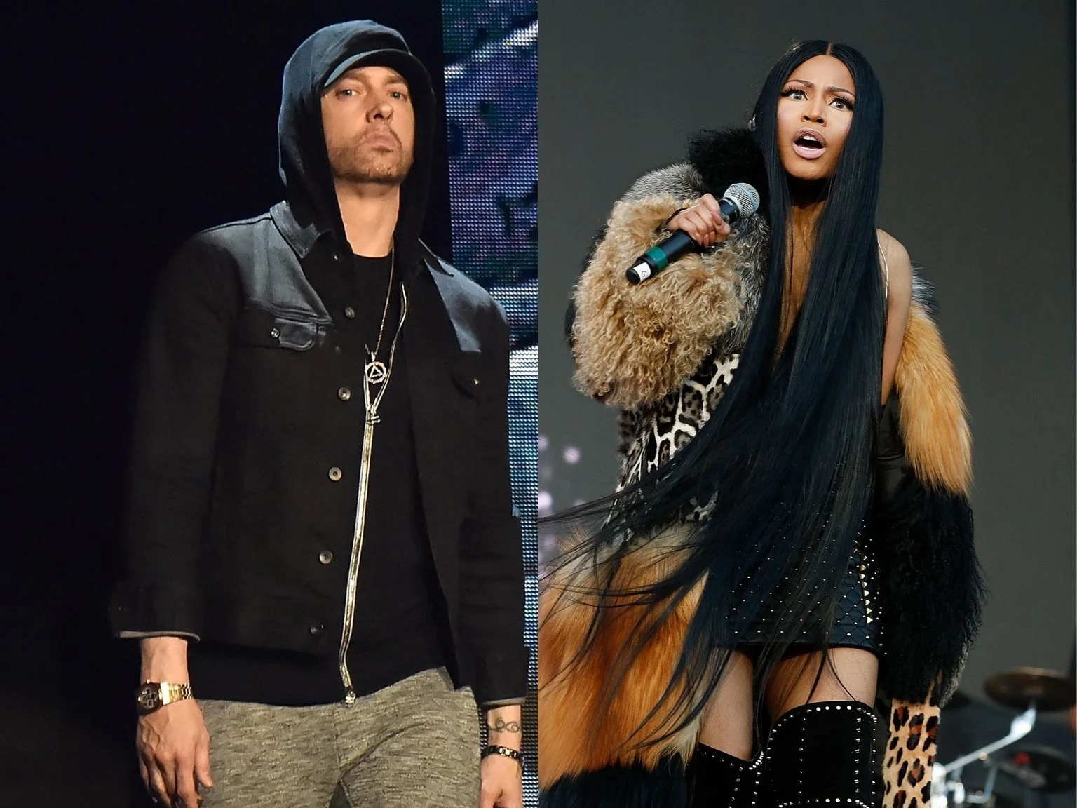 Nicki Minaj Revivals Rumors Of Her Romance With Rapper Eminem On