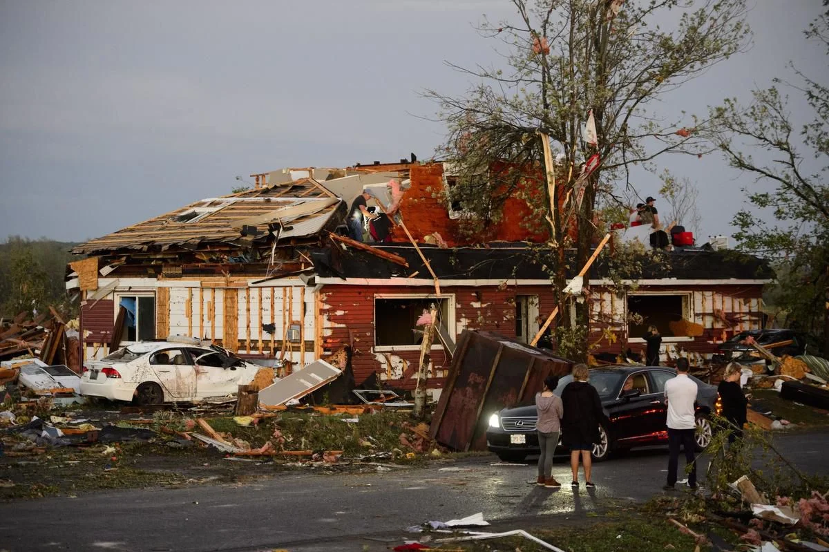 Difficult Morning in the wake of a destructive tornado