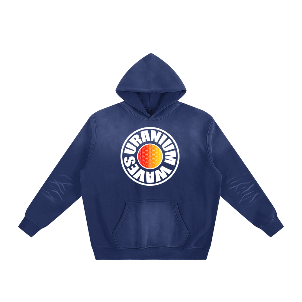 Tシャツ・カットソー IONSEOUL Plus ultra printing pigment washed hoodie BBJ182 Sunfade Fleeced 