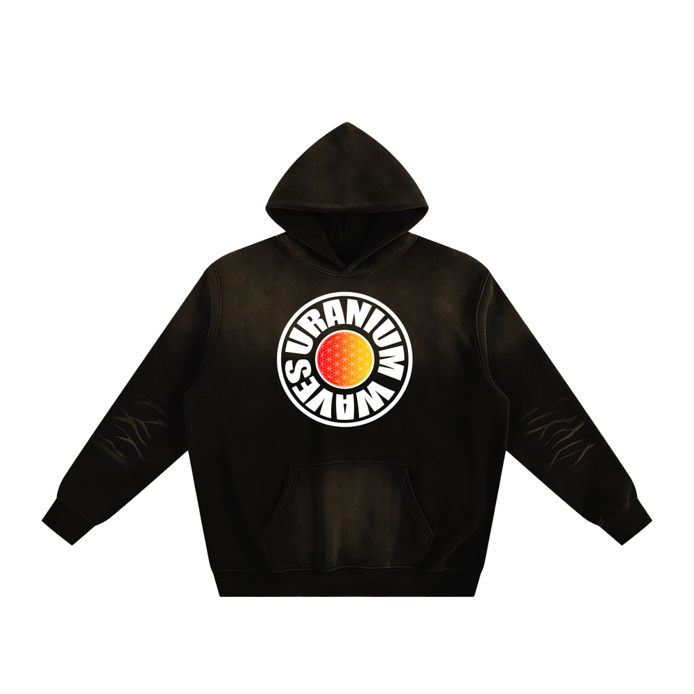 Tシャツ・カットソー IONSEOUL Plus ultra printing pigment washed hoodie BBJ182 Sunfade Fleeced 