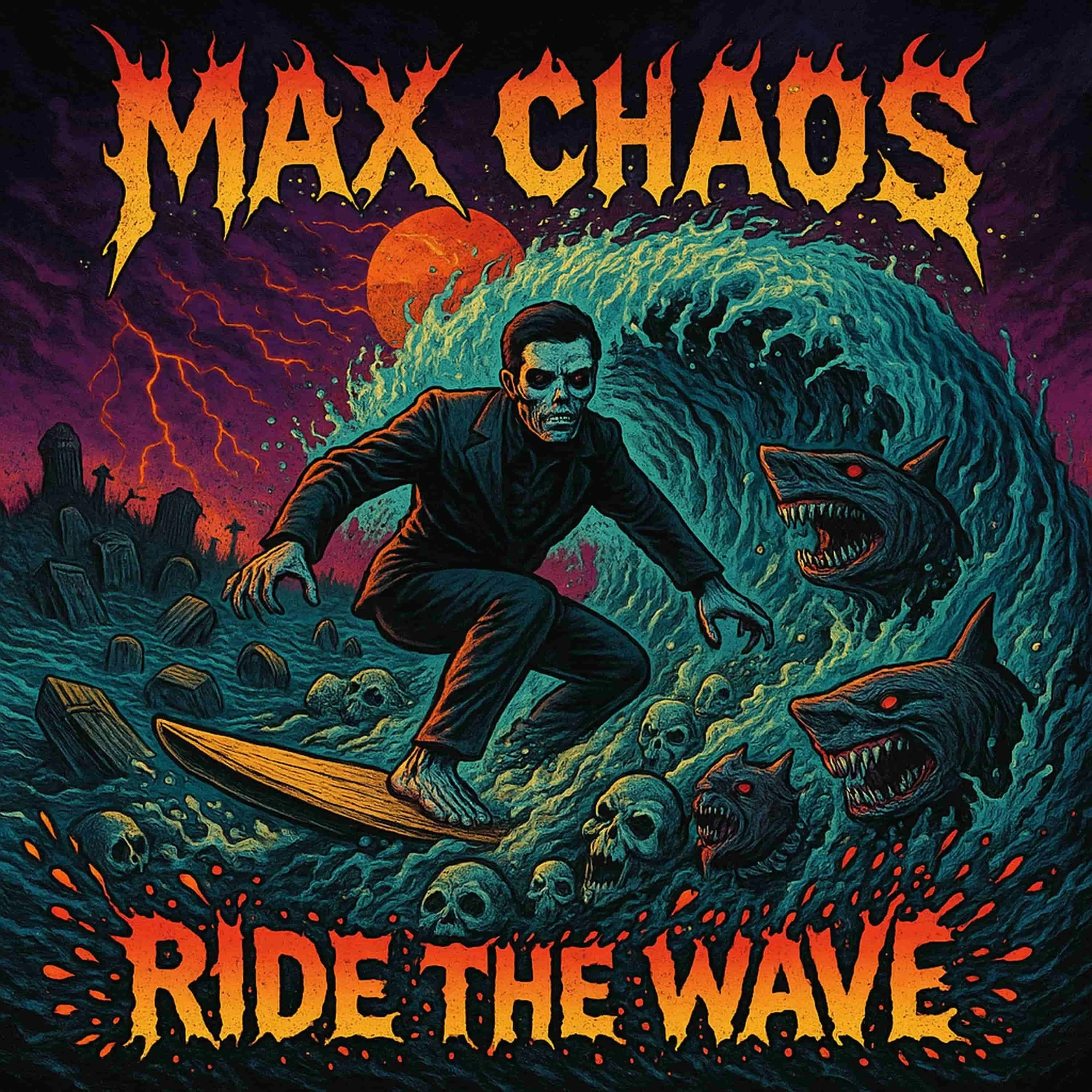 Max Chaos Unleashes Sonic Rebellion with “Ride The Wave” — A Hard-Rock Odyssey of Escapism, and Mythic Persona