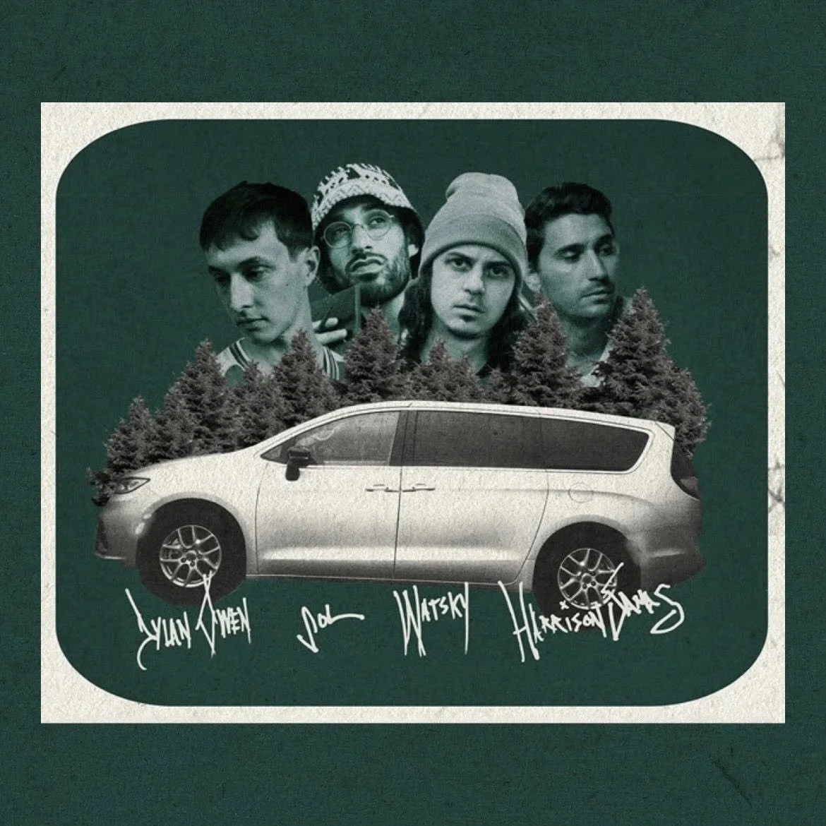 Dylan Owen, Watsky, Sol, and Harrison Sands Map Grief and Gratitude on the Road-Trip Anthem “Evergreen Nights”