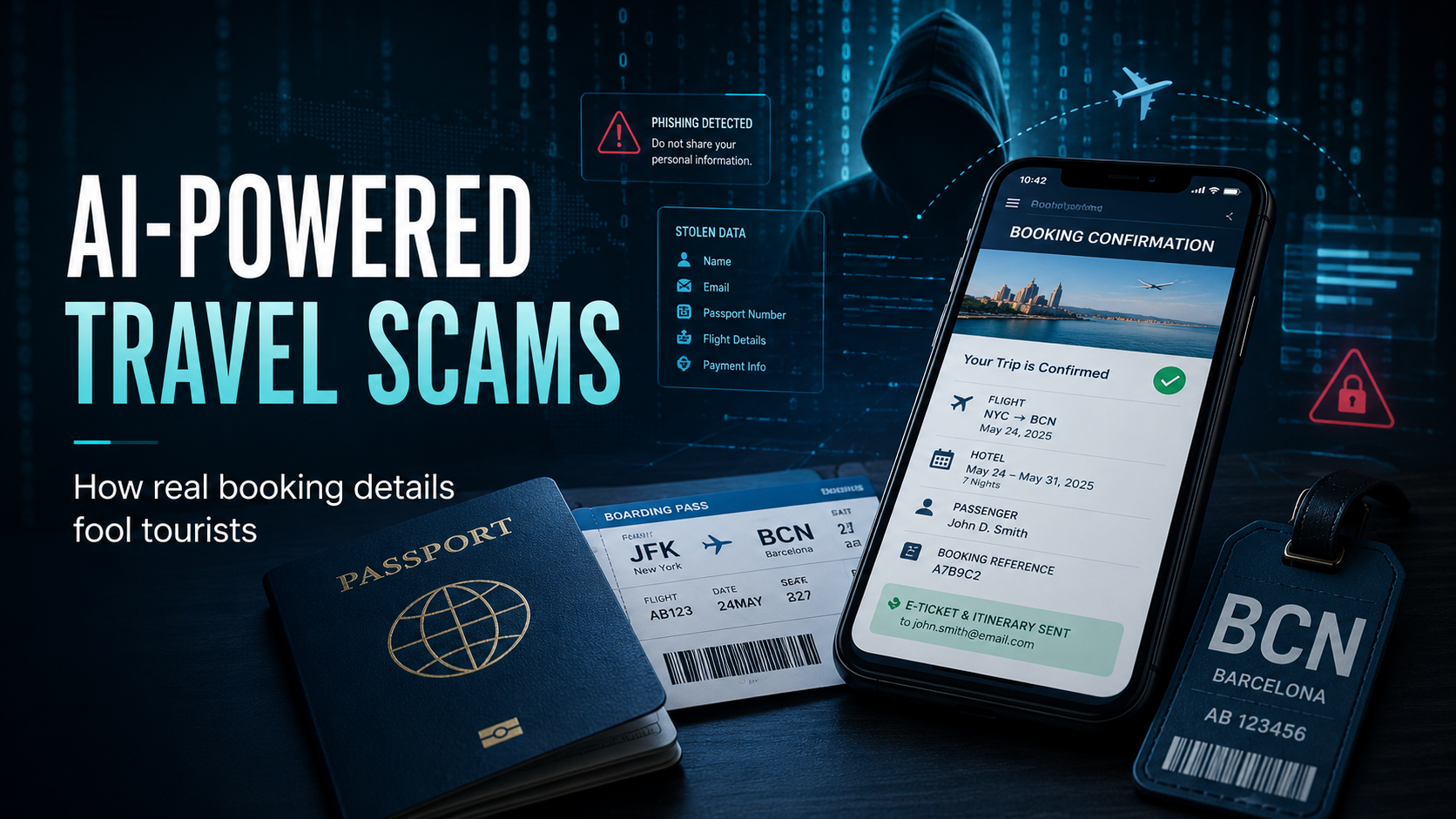AI-Powered Travel Scams: How Cybercriminals Are Using Real Booking Details to Fool Tourists