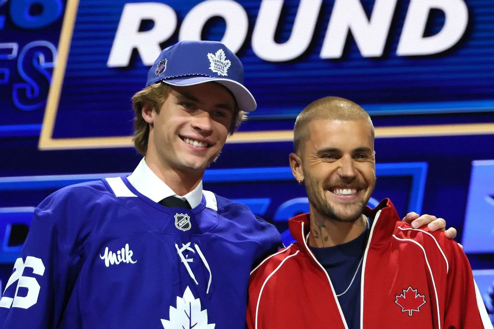 Justin Bieber Surprises Fans by Announcing the No. 1 Pick at the 2026 NHL Draft
