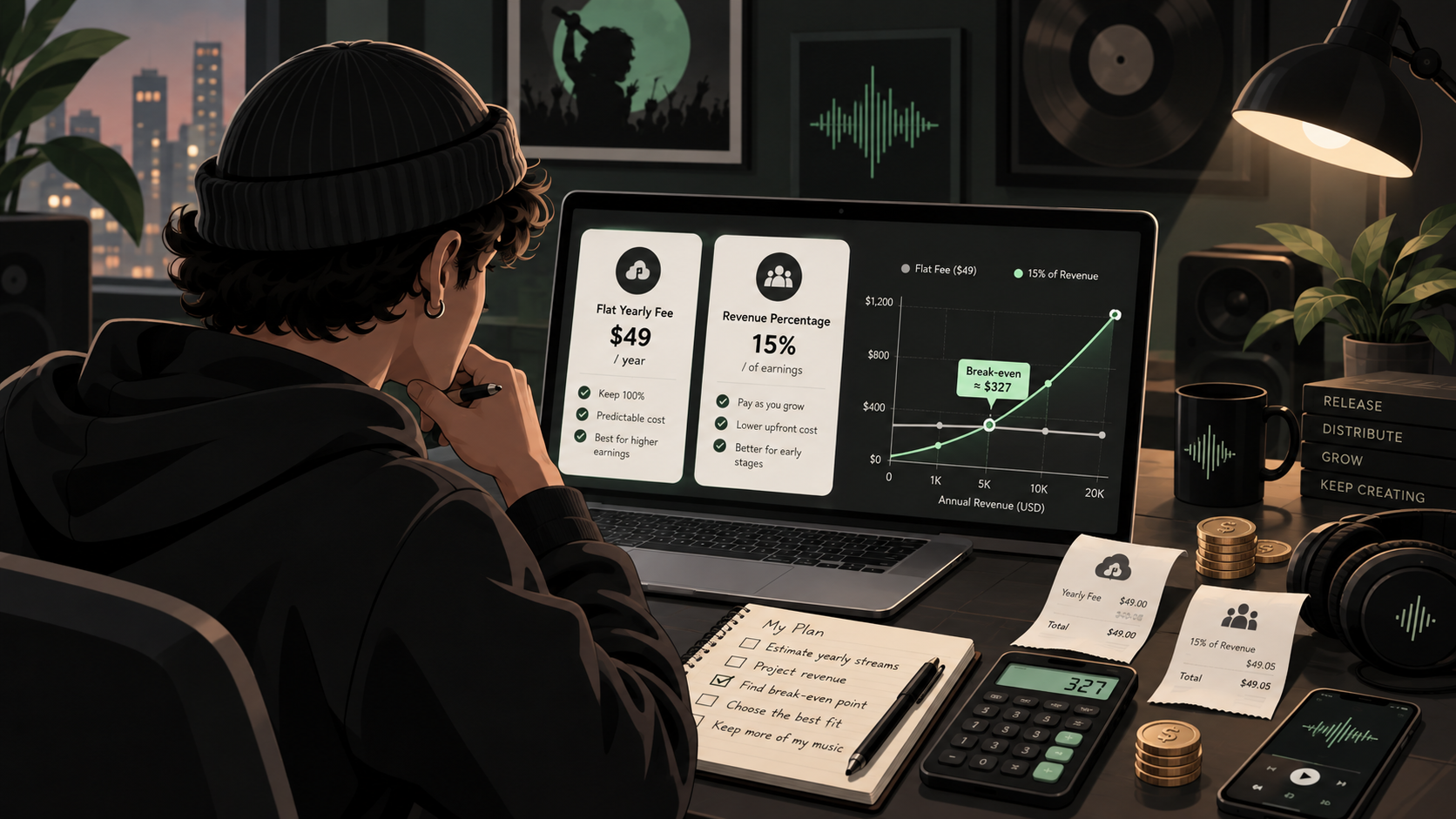 Music Distribution Deals Explained: Annual Fees, One-Time Fees and Revenue Shares