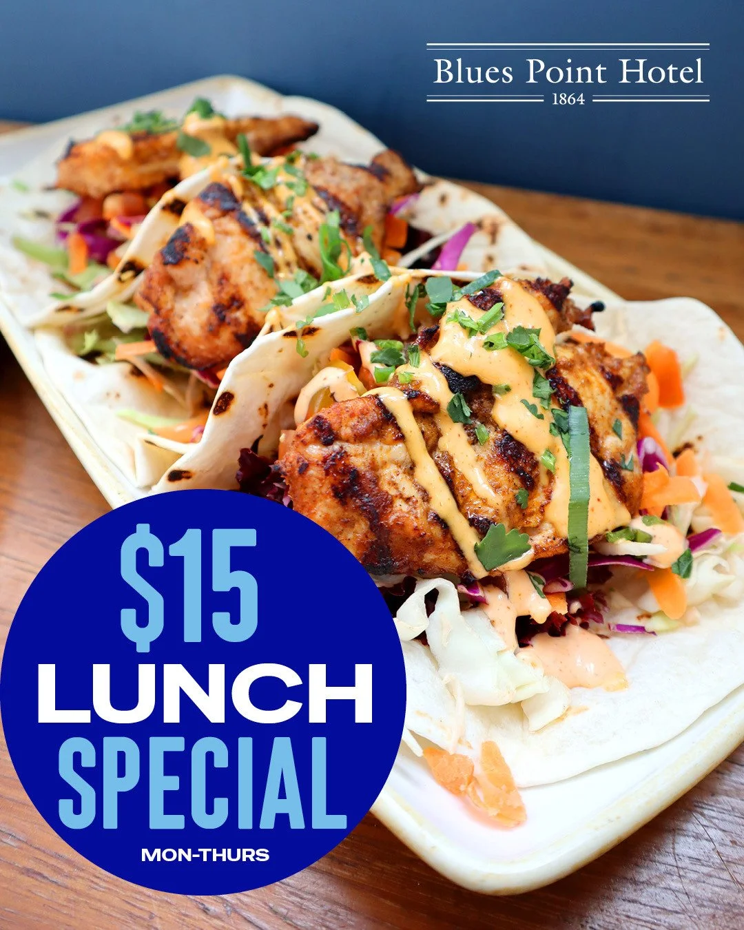 Have you tried our $15 Pub Lunch specials yet? ✔️$15 Schnitty &amp; Chips⁠ ✔️$15 Tacos of the day⁠ ✔️$15 Schnitzel Wrap w/ American mustard &amp; Chips⁠ 😋😋😋⁠ Available Mon - Thurs only, 11.30am-2.30pm⁠. It's the best value pub lunch in town!⁠
⁠
🔗