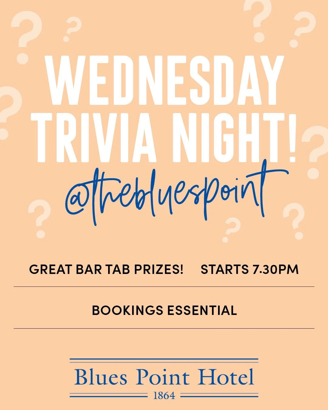 Let's get quizzical! 🤓 Get the brains trust together and join us for pub trivia tonight at 7.30pm. Loads of fun and awesome bar tab prizes to be won! ⁠📞 Phone 9955 2675 or head to the link in bio to secure your table - bookings are essential! #love