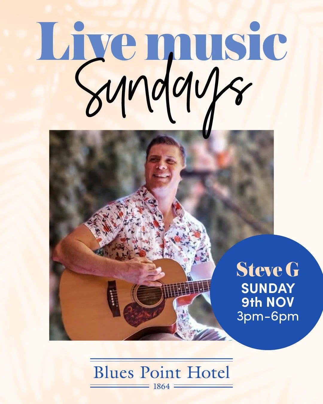 🎶Nothing beats Sunday arvo live music! Let's welcome the awesome Stevie G playing from 3-6pm today 🙌🍺🎤 ⁠
#loveyourlocal #seeyouattheblues⁠
🍽️ Full bistro menu available all day from 11.30am