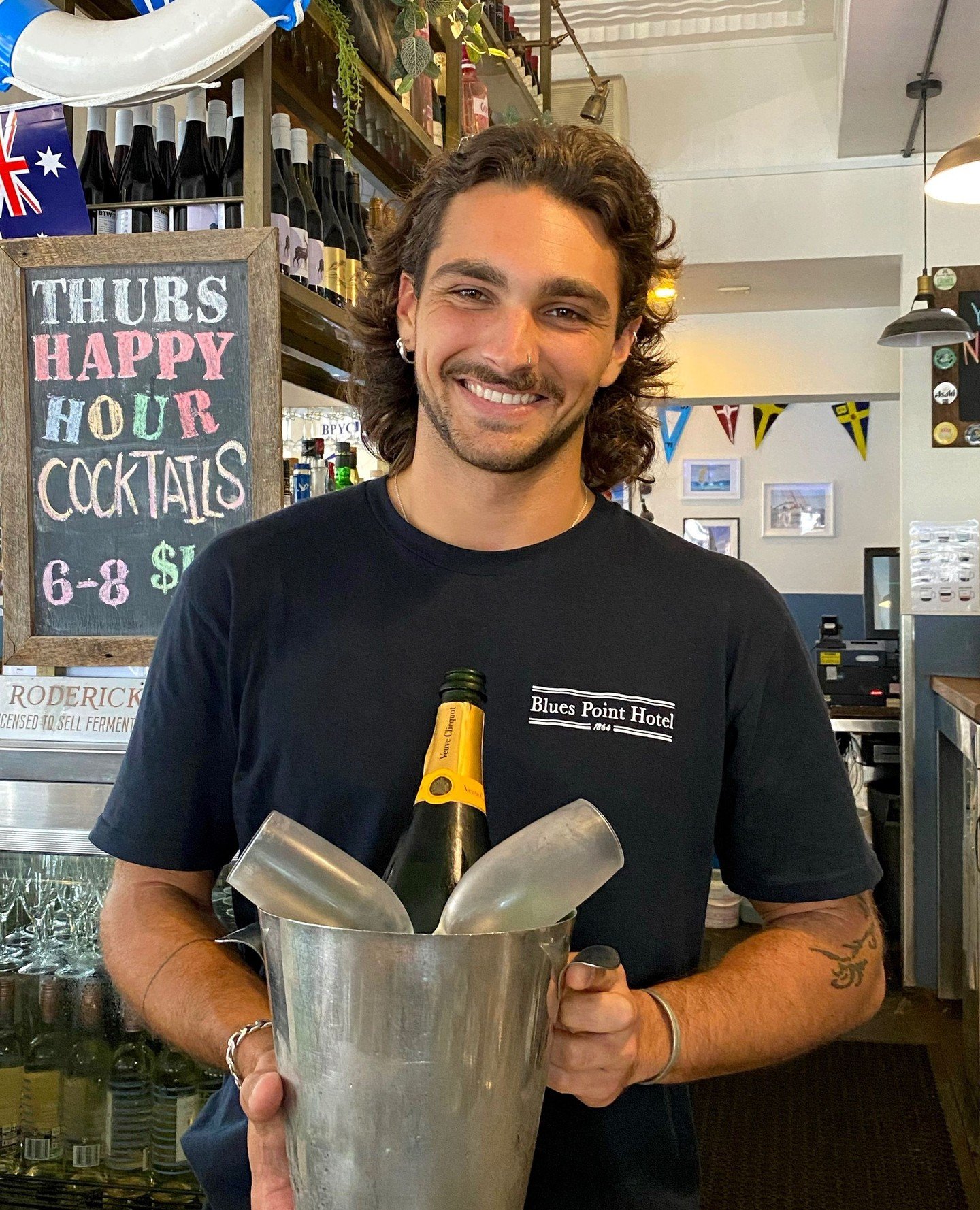 Cheers to Friday Luca! 🥂🥂🥂#loveyourlocal #seeyouattheblues #pokiefreepub