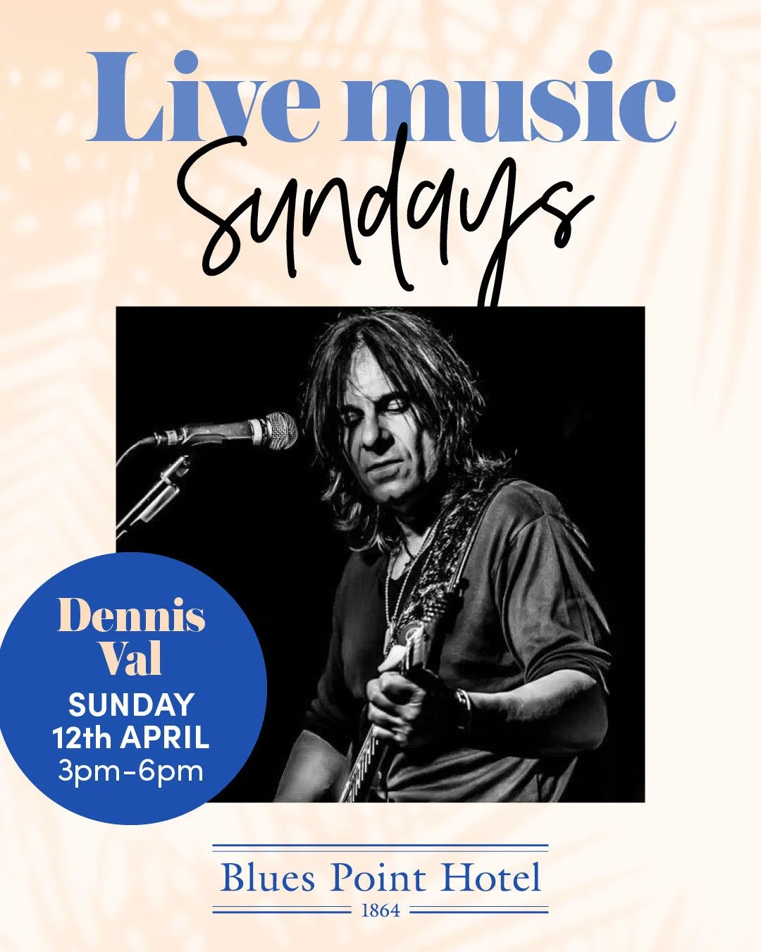 Dennis is back! 🙌🎶 Enjoy the best Sunday lunch and arvo with friends at The Blues 💙🎶 Live music 3-6pm⁠
🍽️ Full bistro menu available all day from 11.30am⁠