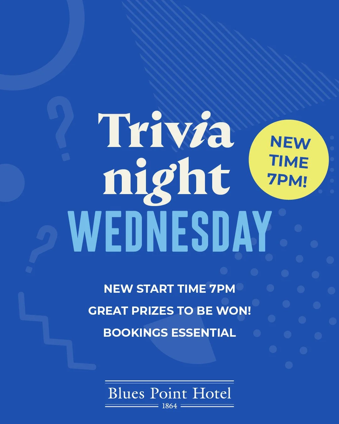Get quizzy with it🤓 Get your brains trust together at the new time of 7pm 🙌 ⁠Loads of fun and awesome bar tab prizes to be won at the best pub trivia around! ⁠📞 Phone 9955 2675 or head to the link in bio to secure your table - bookings are essenti